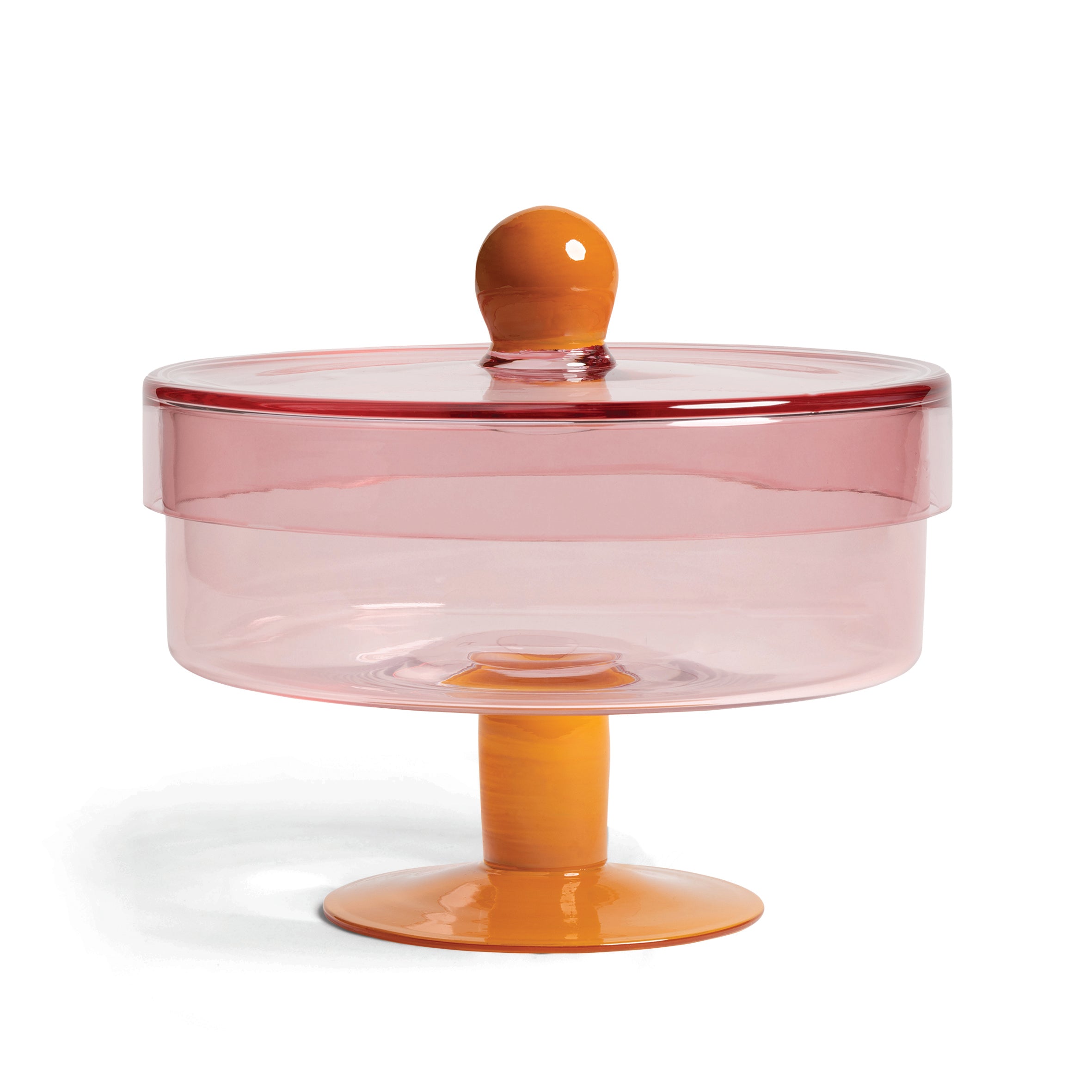 Glass Lidded Jar | Jar Duo | Pink
