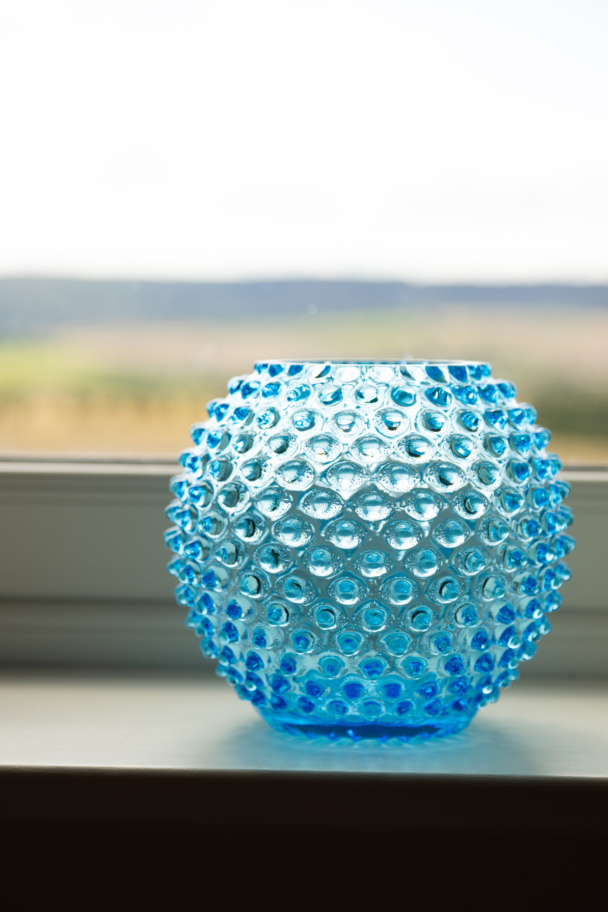 Hobnail Vase | Azure