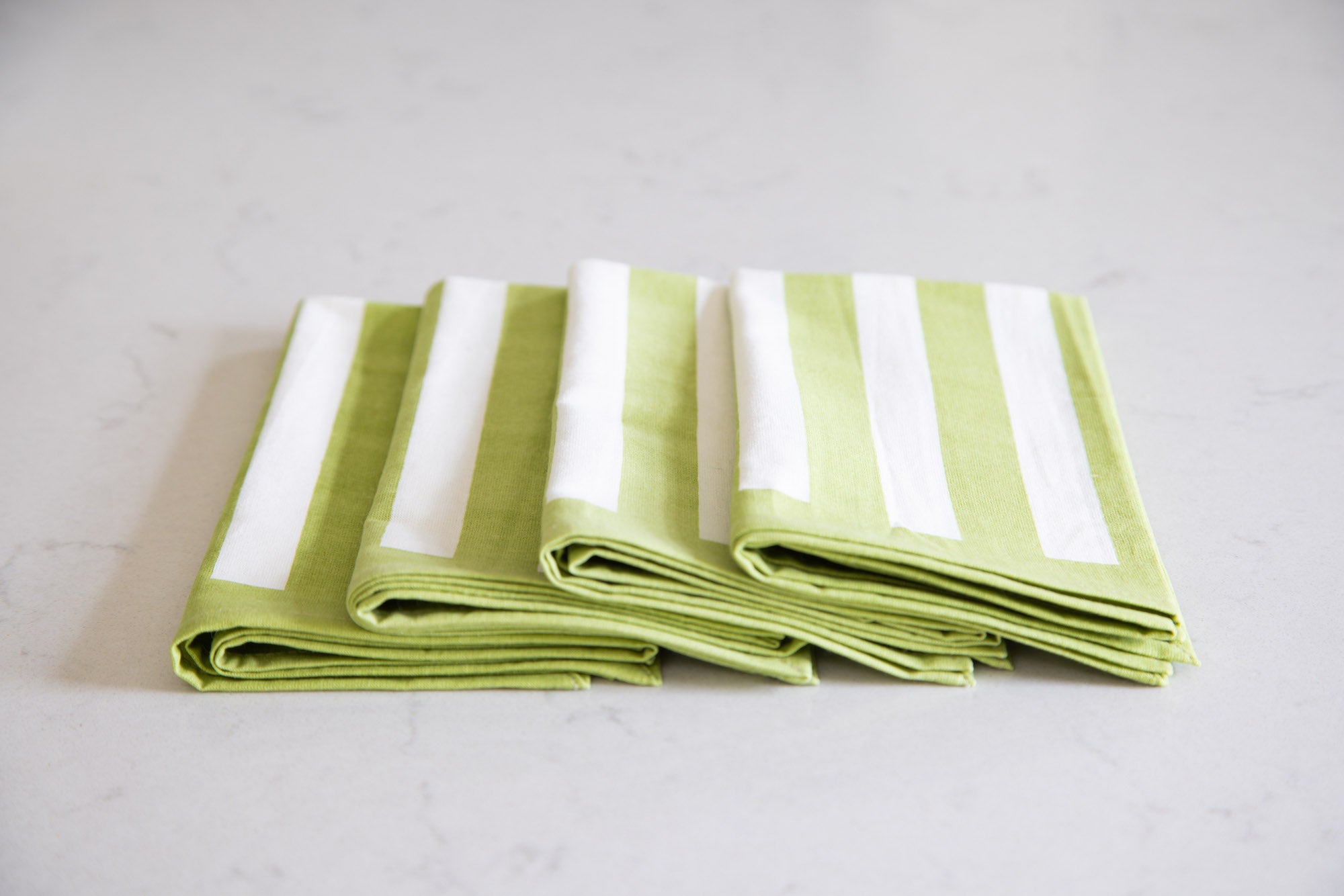 Striped Napkins | Apple Green