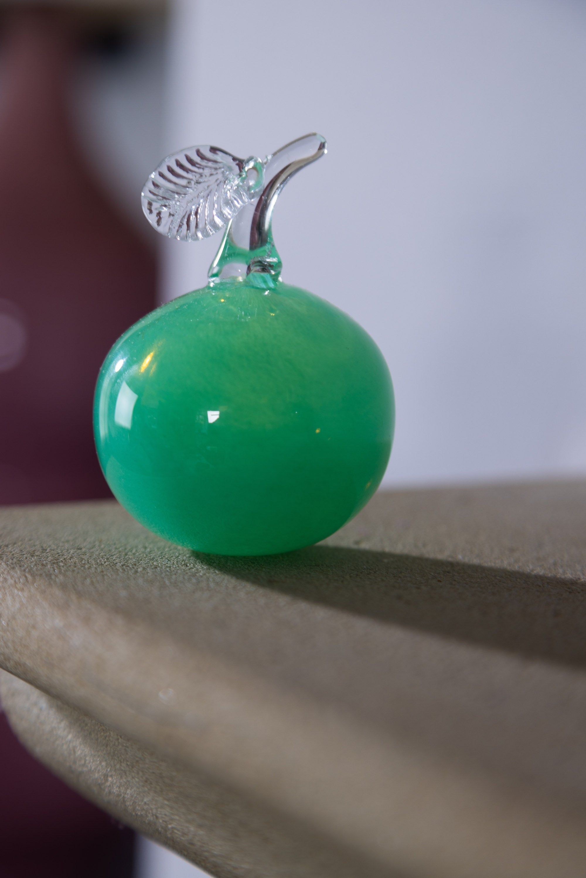 Glass Apple Decoration | Green