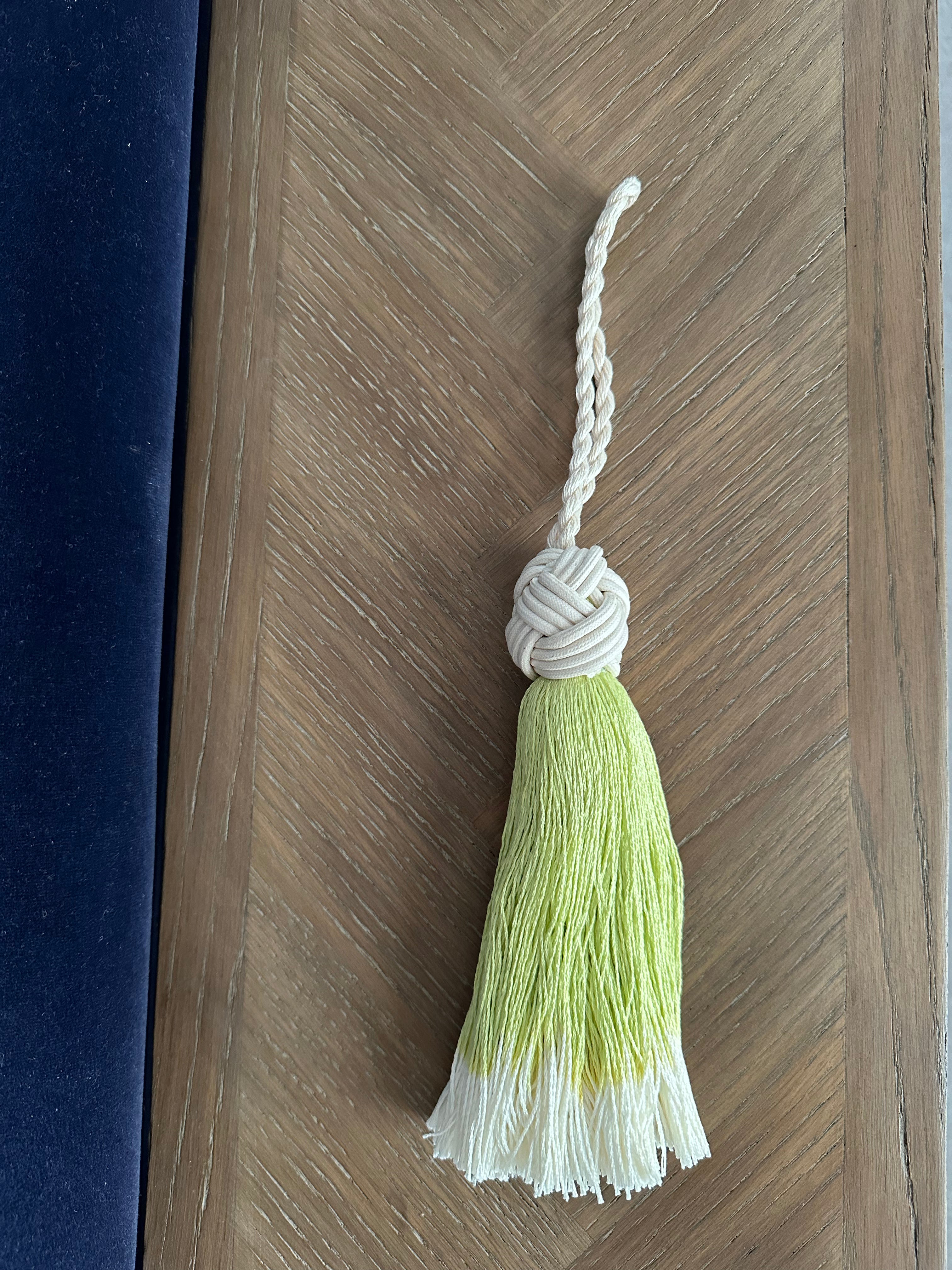 Dip dyed chunky key tassel