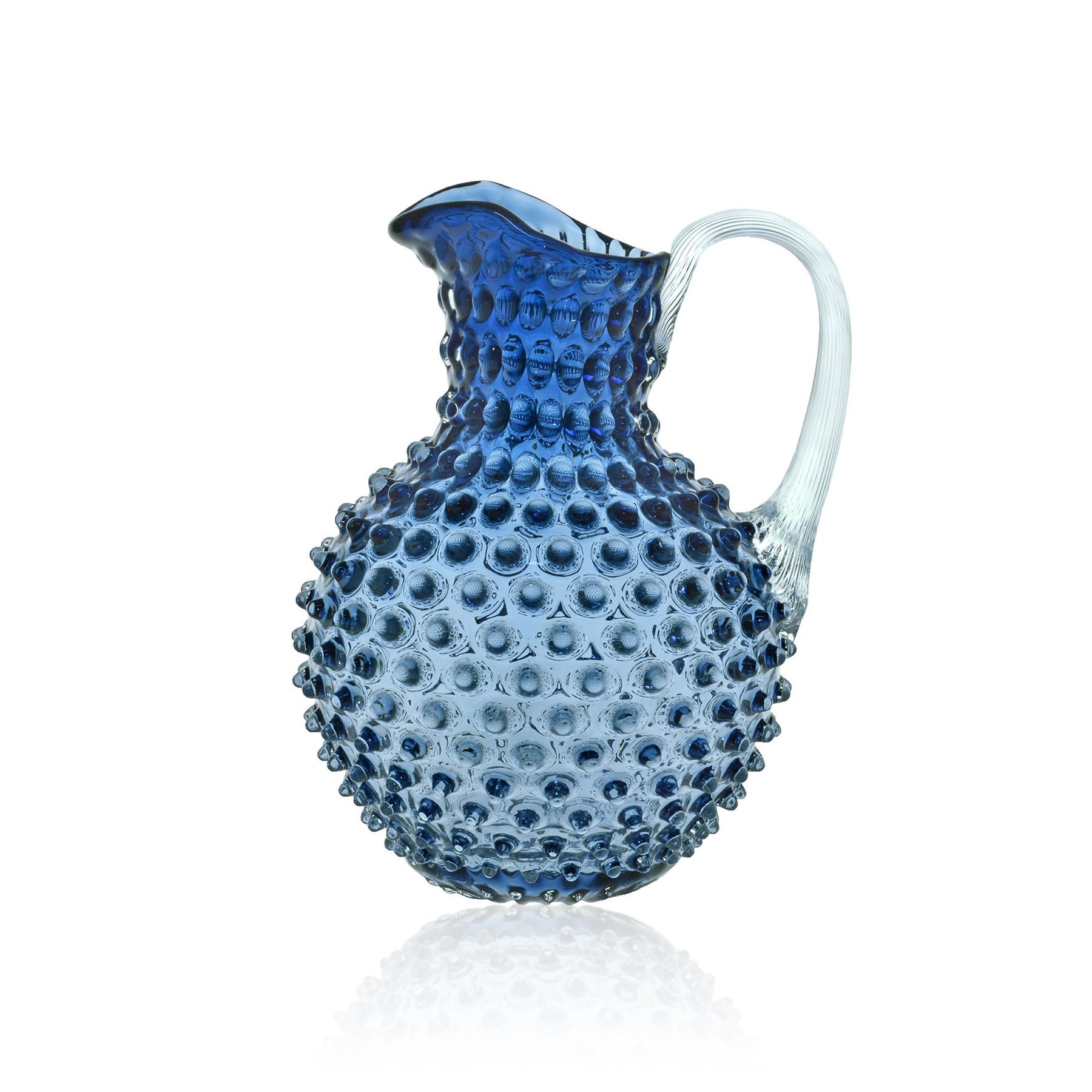 Underlay smoke blue hobnail jug