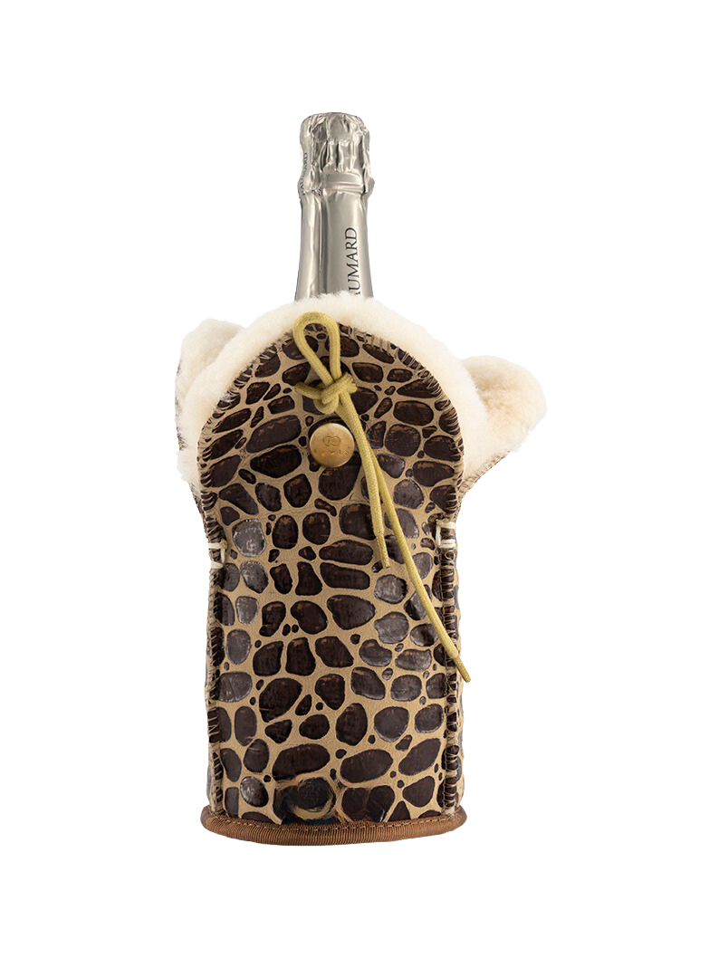 giraffe print champagne cooler