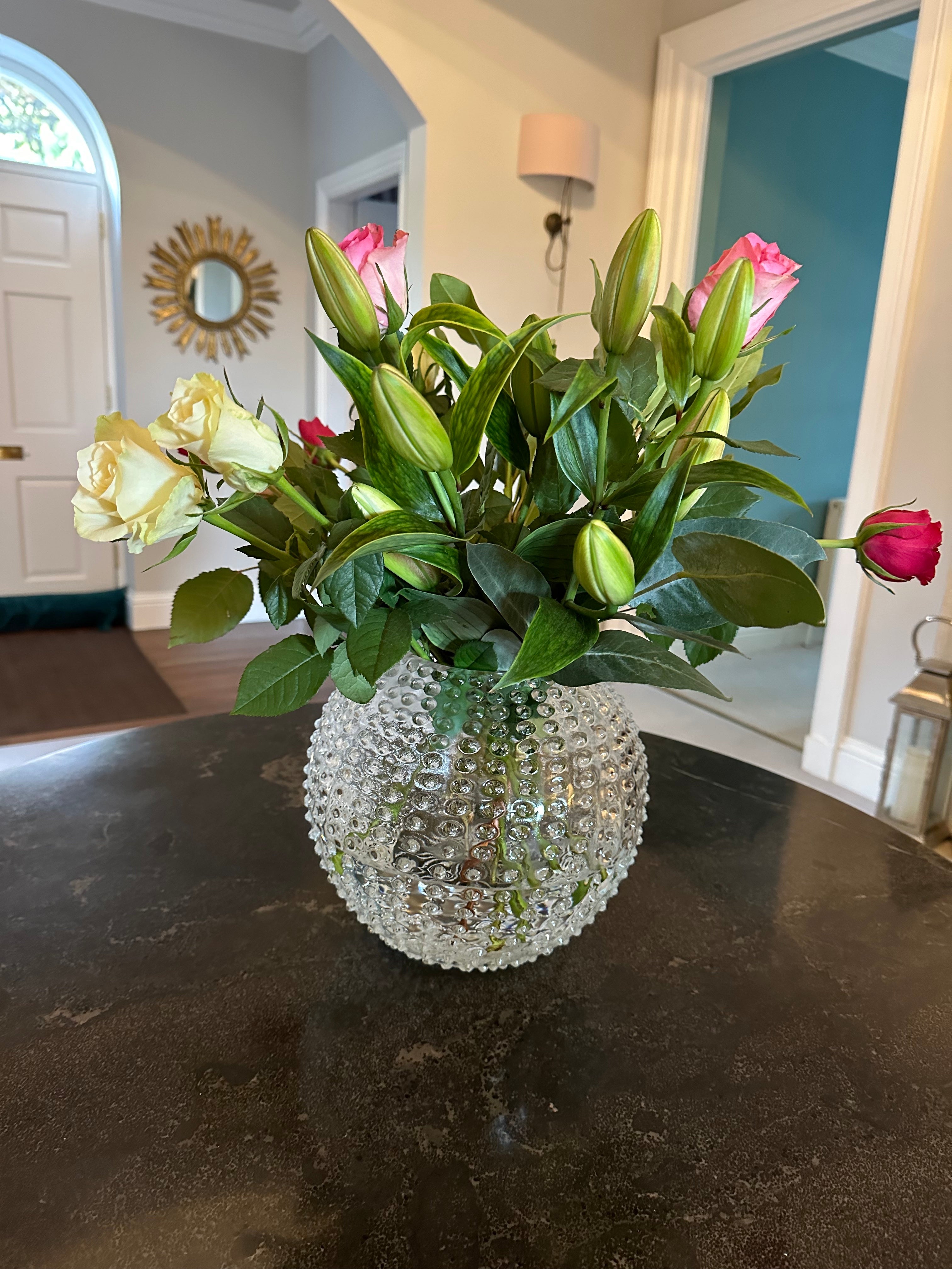 Large Hobnail Vase | Crystal