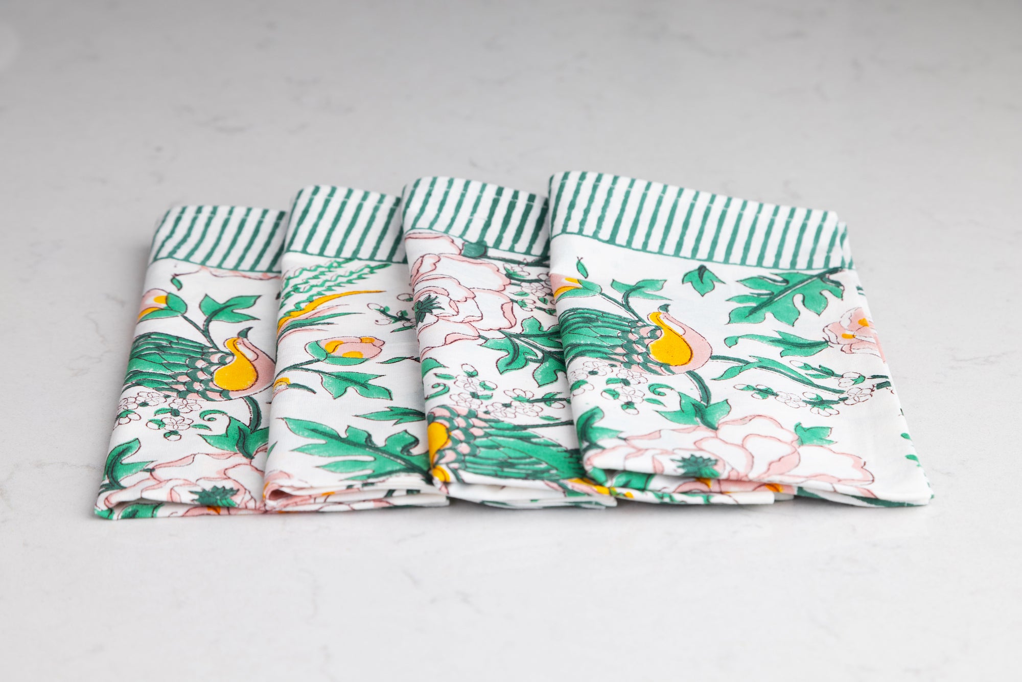 Cotton Napkins | Tropical Paradise Pink & Green