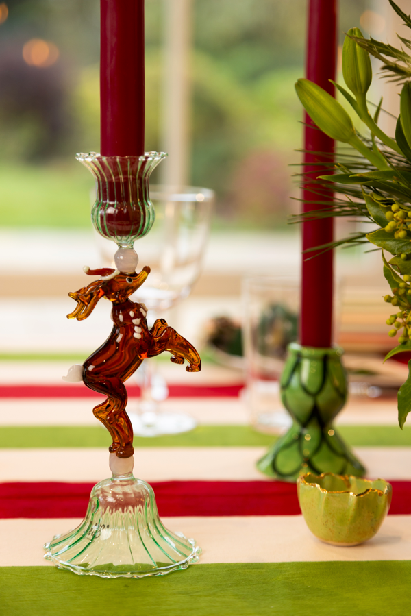 Reindeer candle stick holder