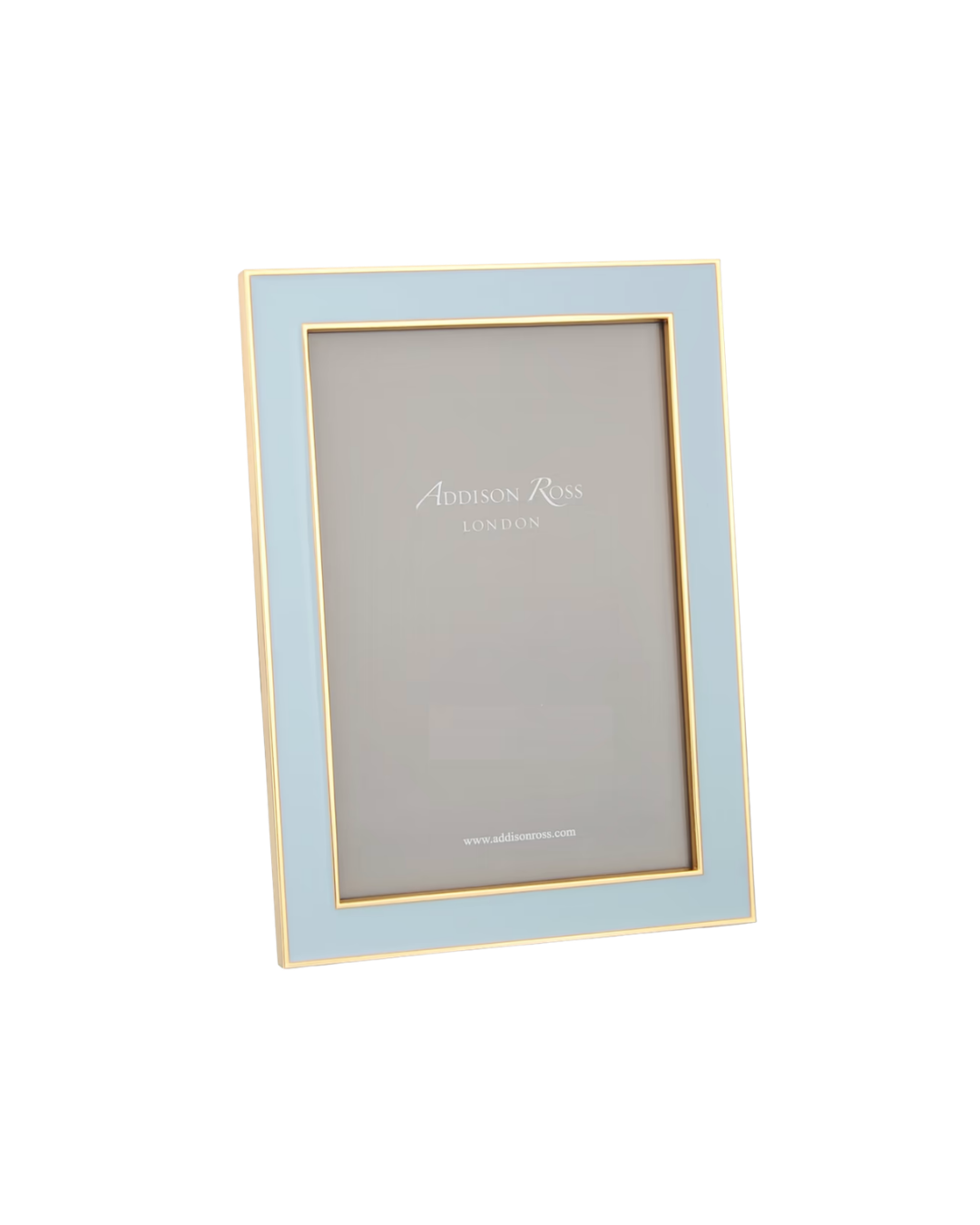 Photo Frame | Powder blue Enamel & Gold