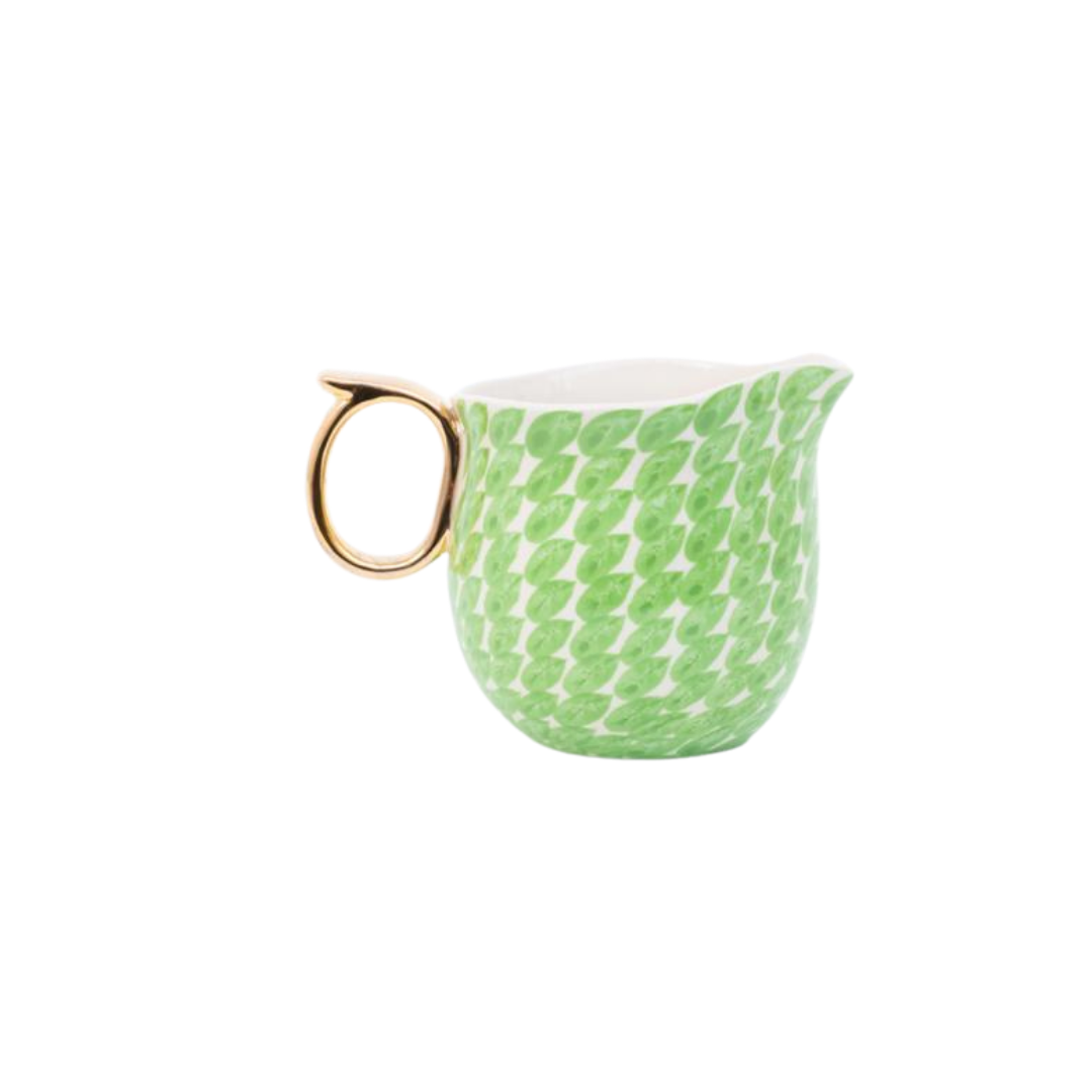 Jug | Green dash patterned | miranda Berrow