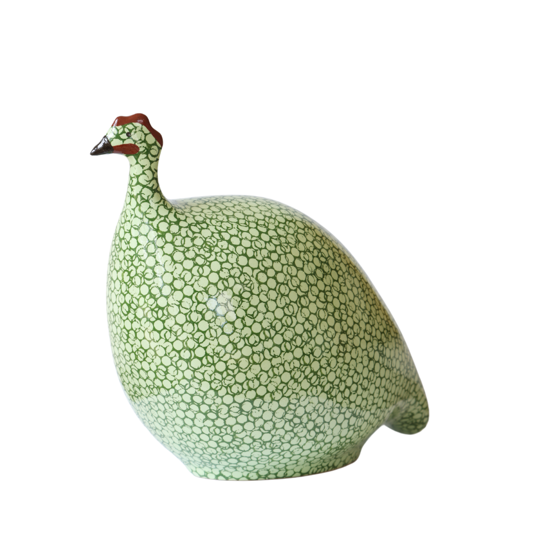 Guinea Fowl | Green with green spots | Large