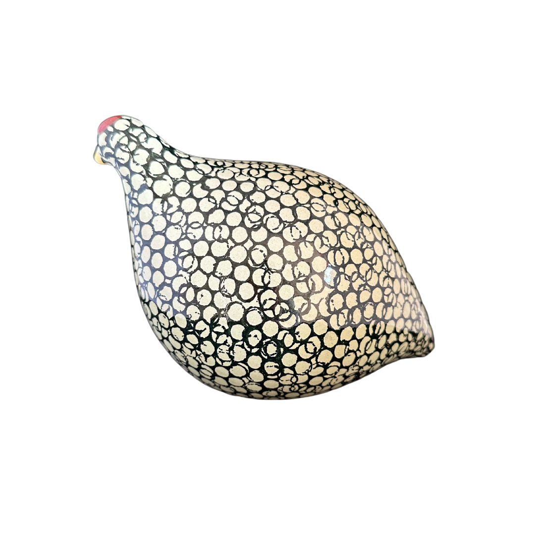 Ceramic Quail | Green with green spots
