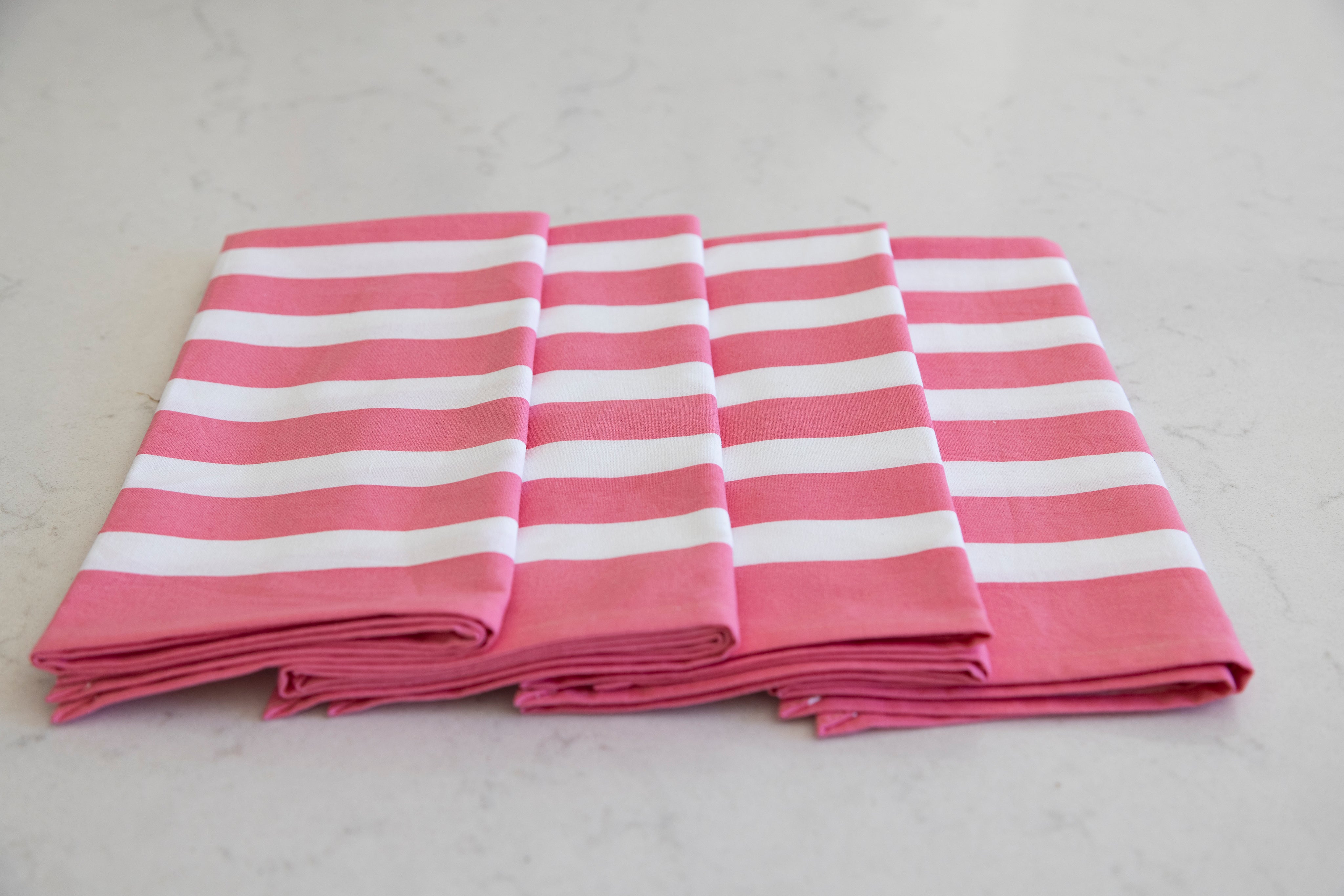 Napkins | Pink stripes