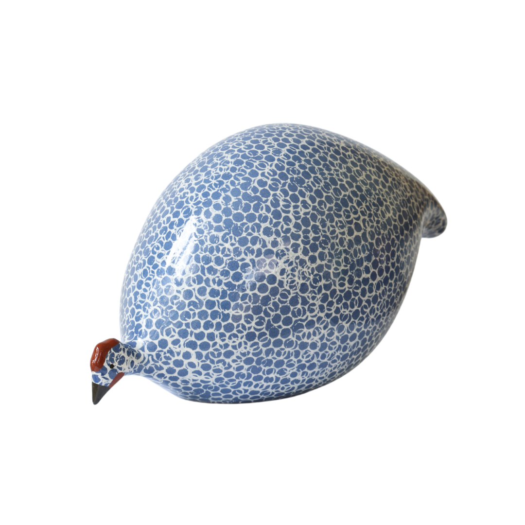 Guinea Fowl | Blue with white spots | Pecking