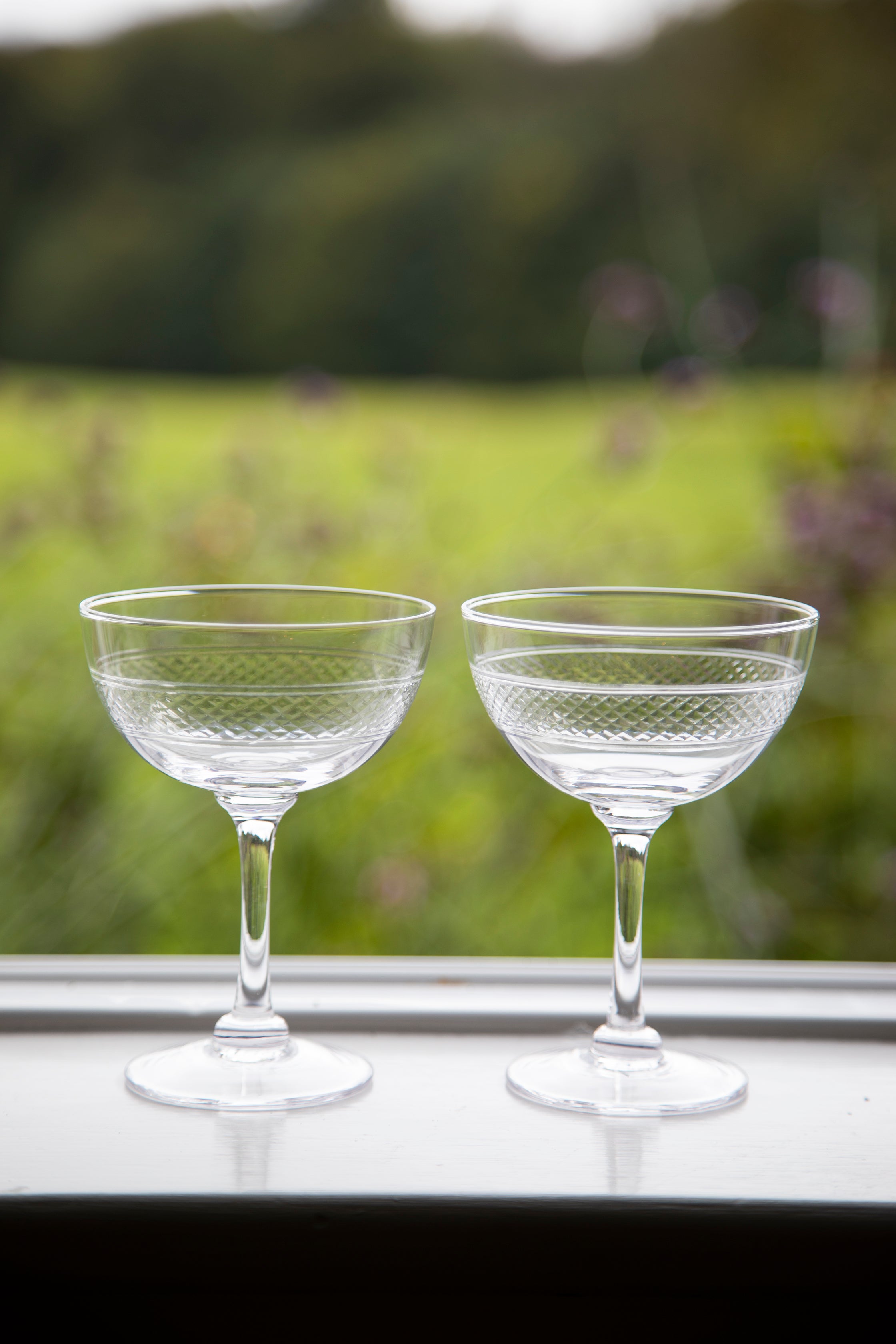 Crystal Champagne saucers | Bands design | OSSKI