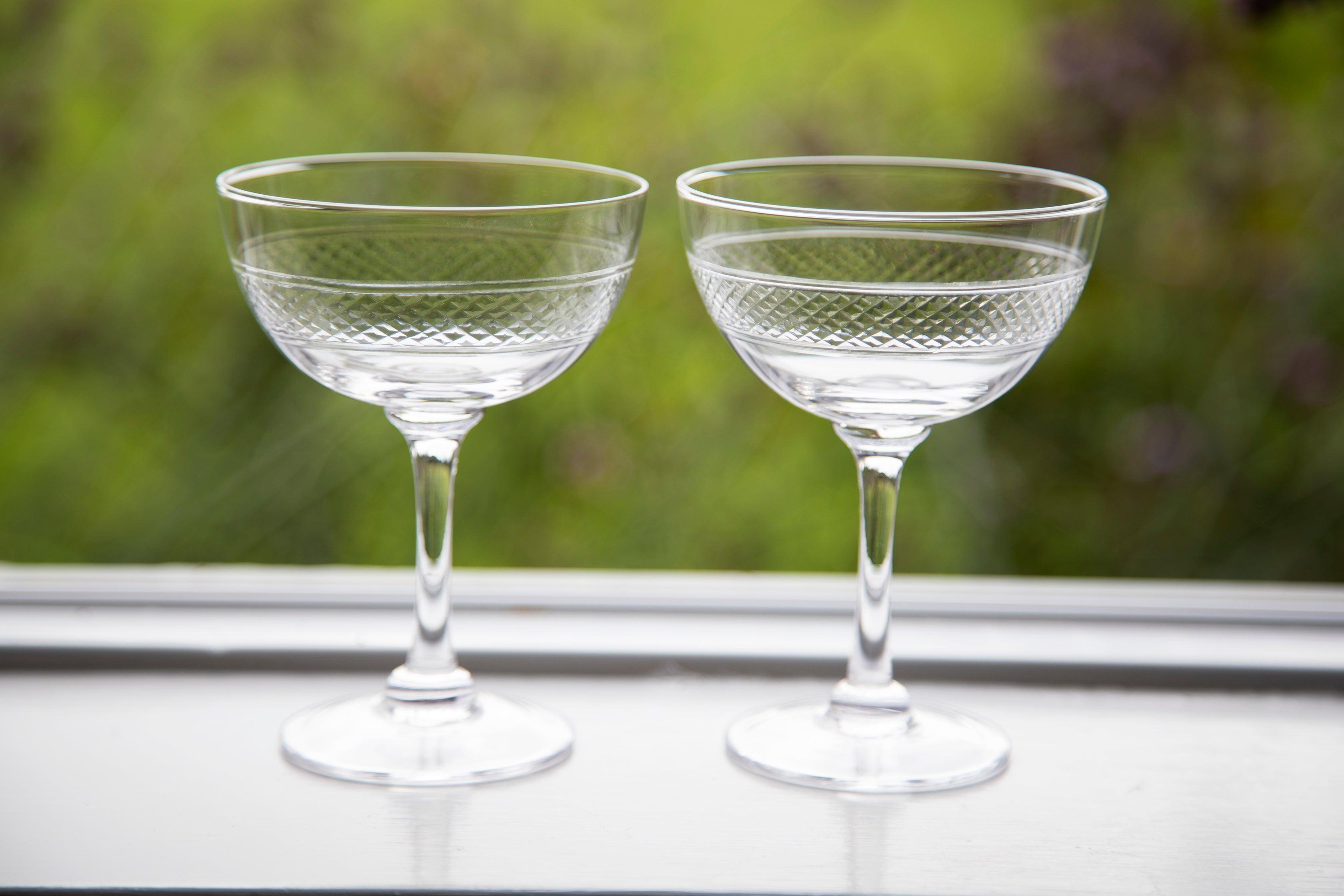 Crystal Champagne saucers | Bands design | OSSKI