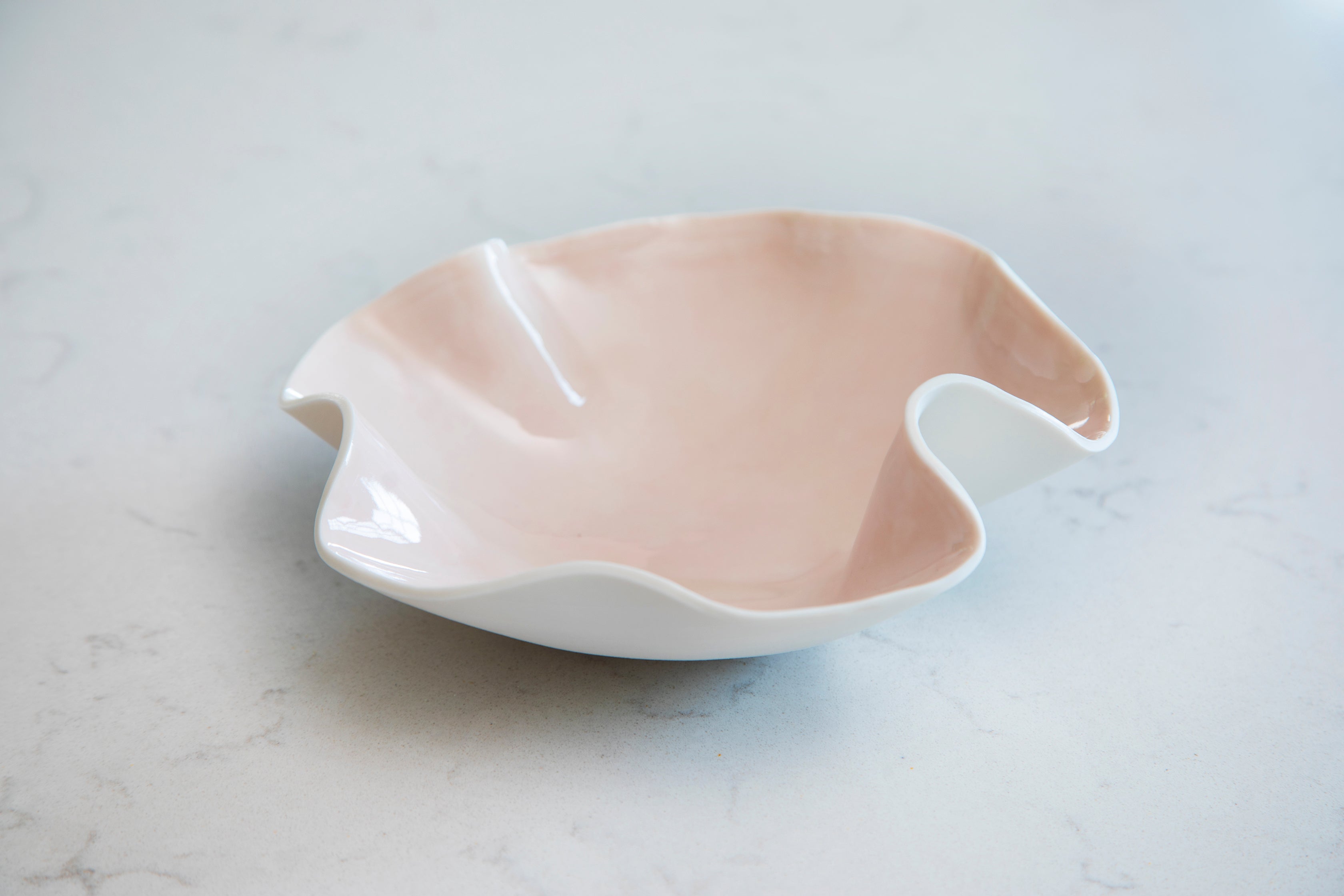 Waved Bowl | 20cm | Pink