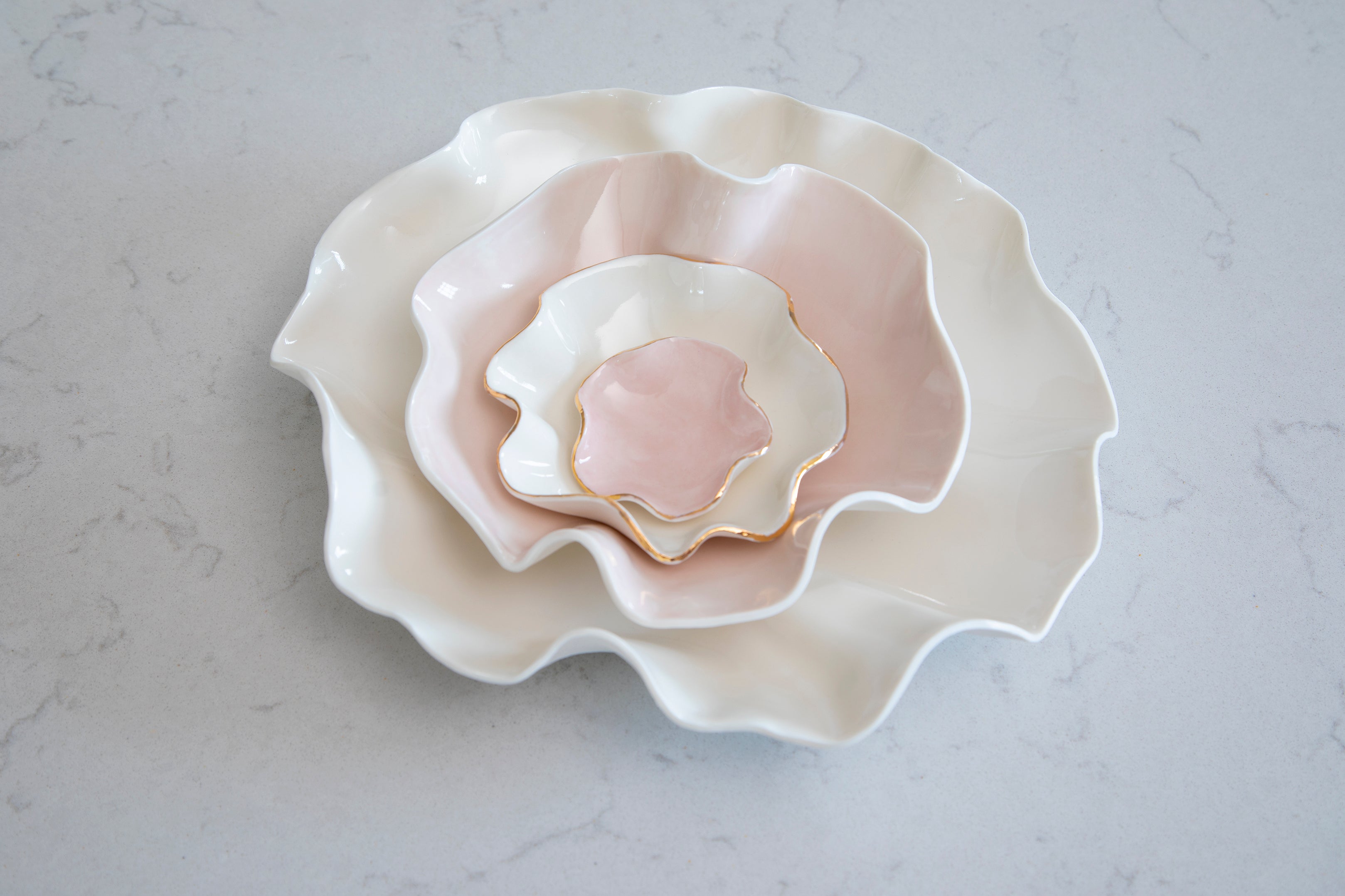 Wave Bowl | 30cm | White