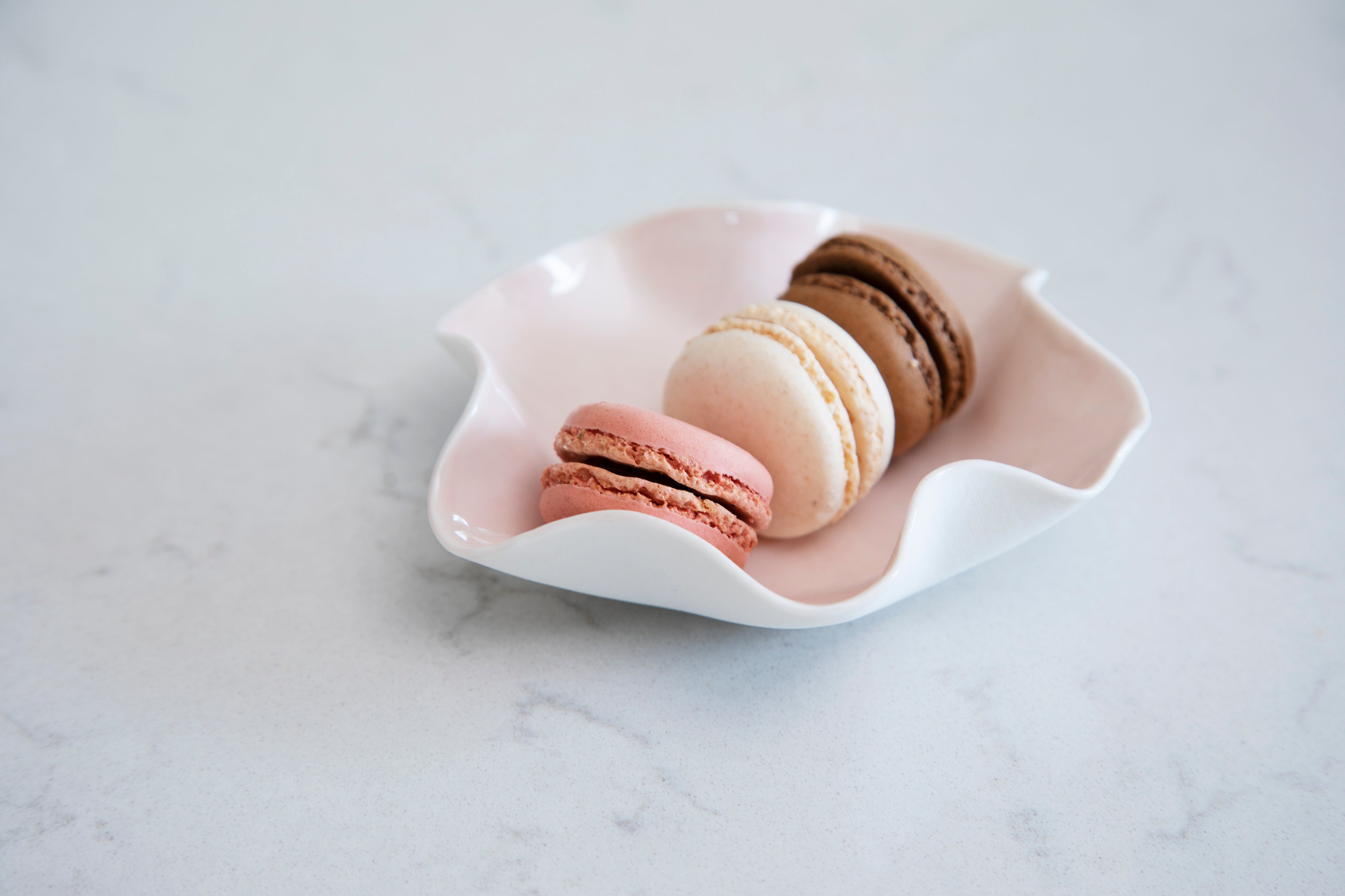 Pink porcelain Joanna Ling wave bowl