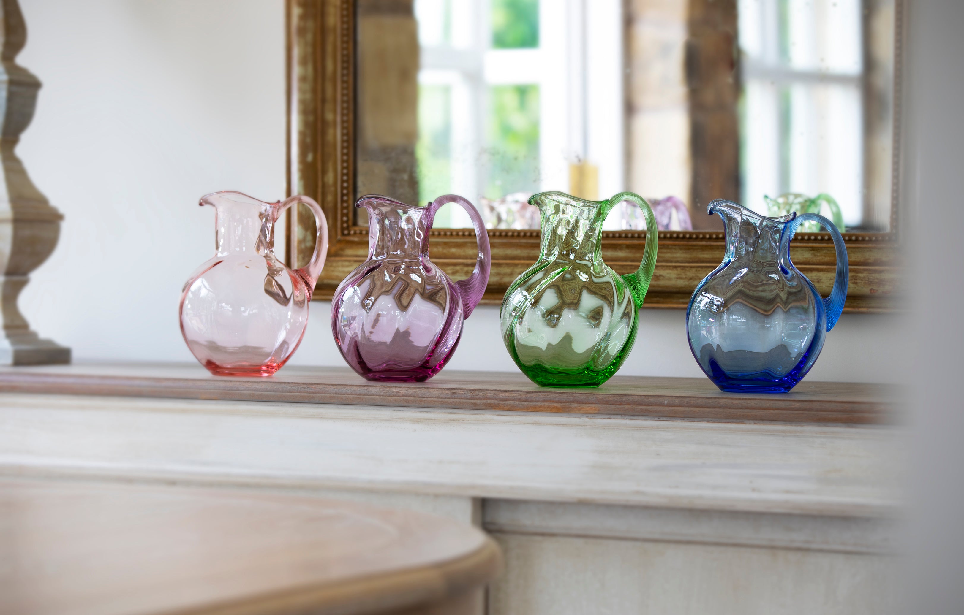 Coloured crystal jugs | osski