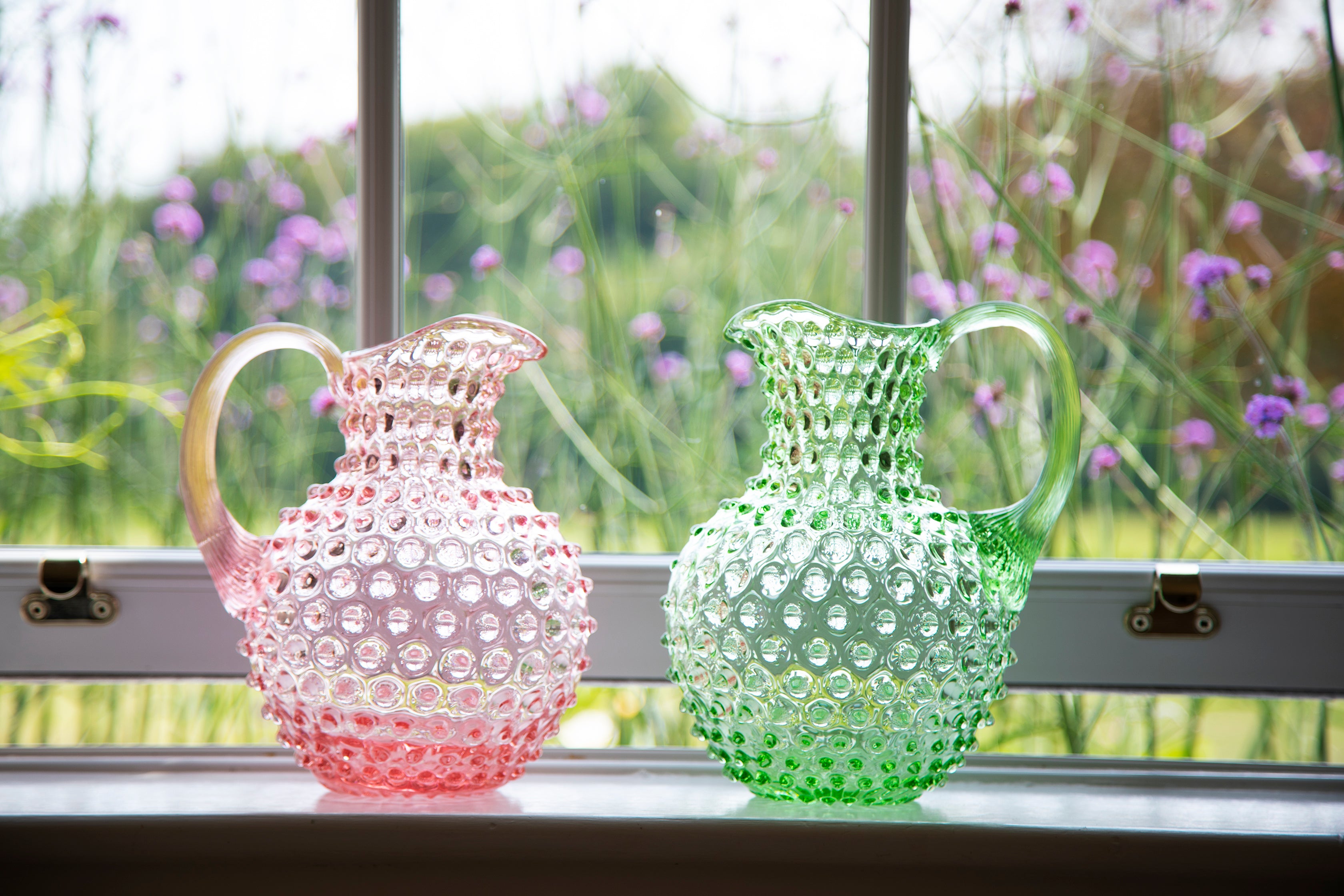 Hobnail Jug | Light Green