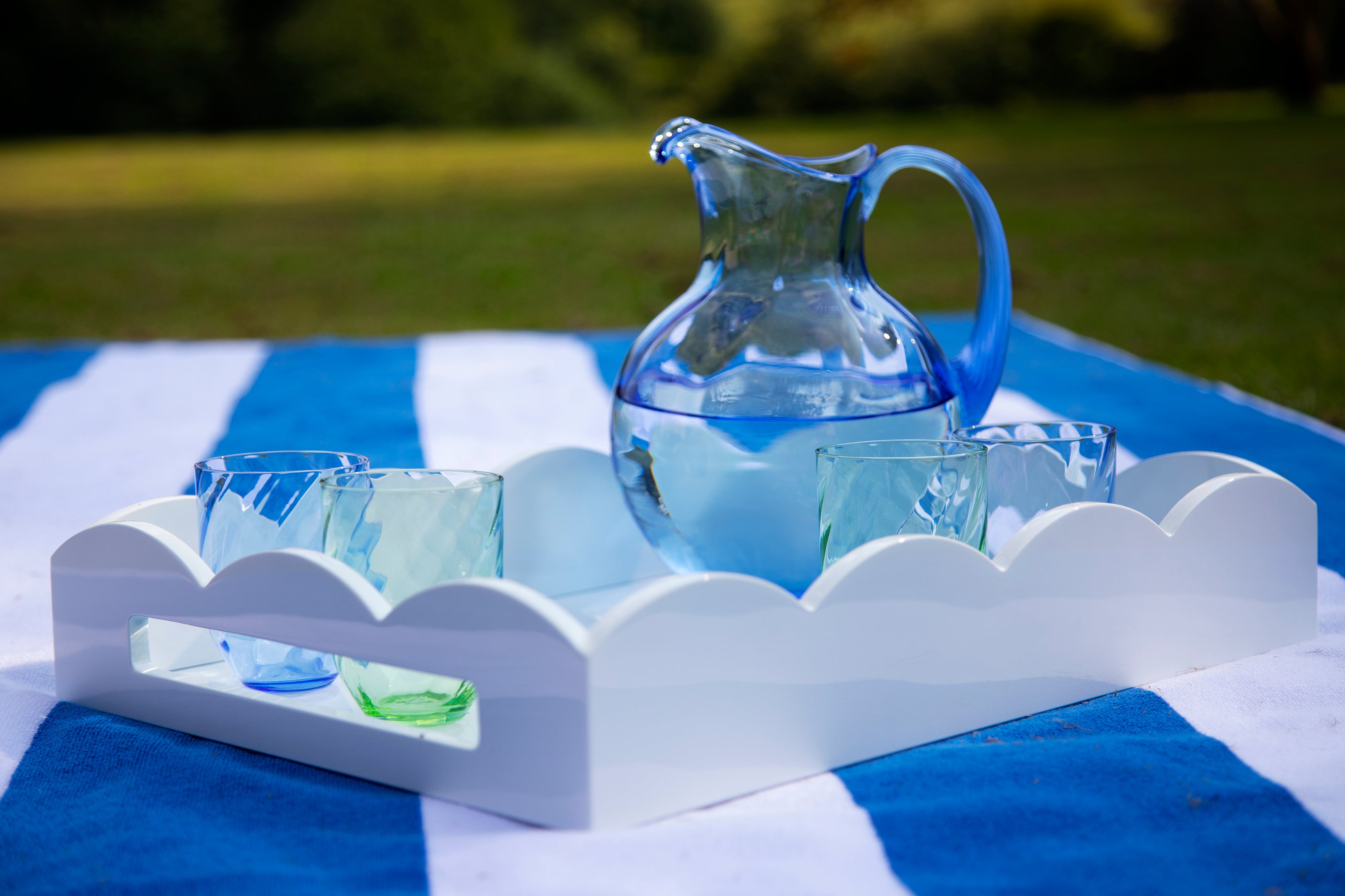 Marika Crystal Jug | Light Blue