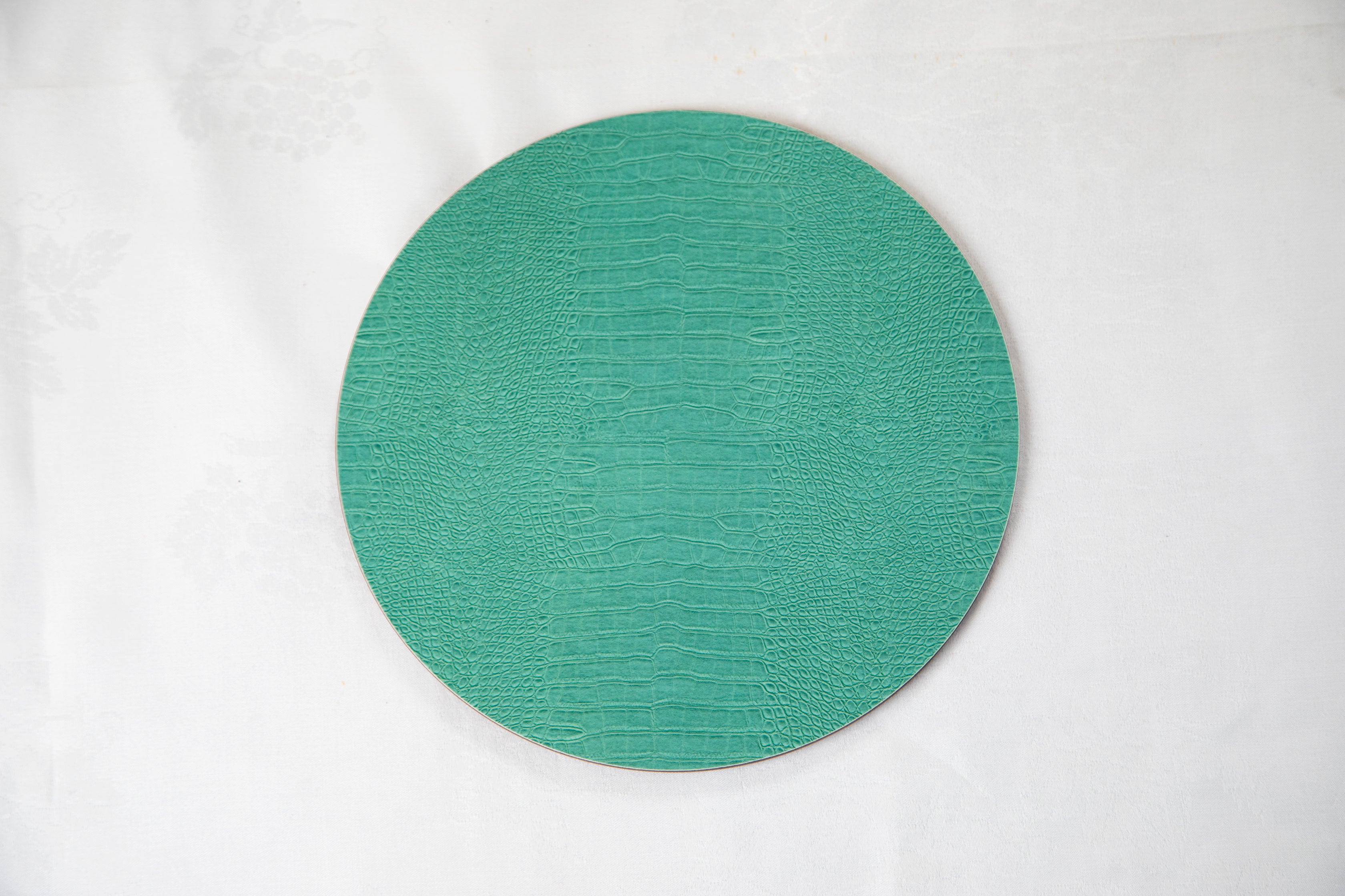 Balu green crocodile print placemats