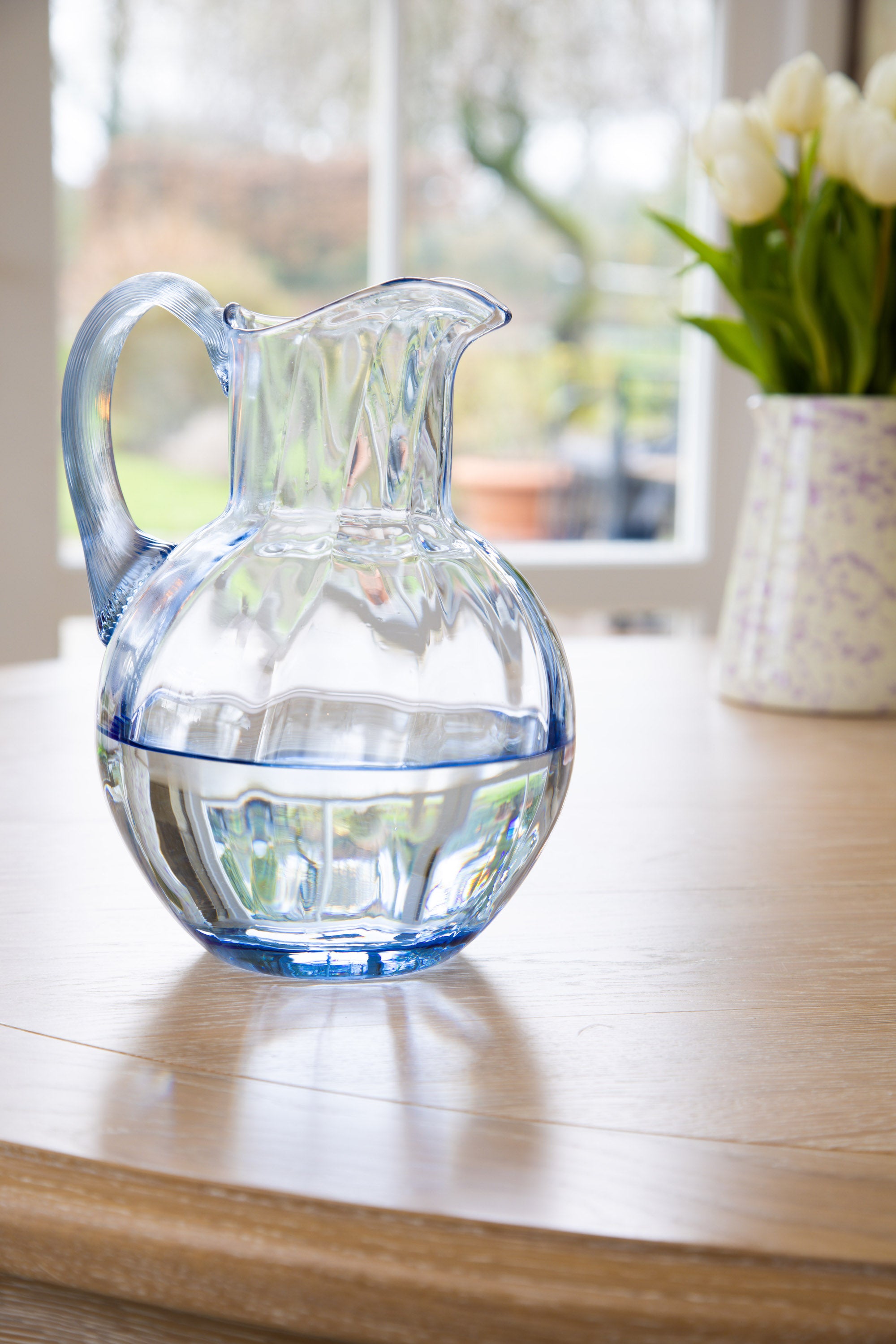 Marika Crystal Jug | Light Blue