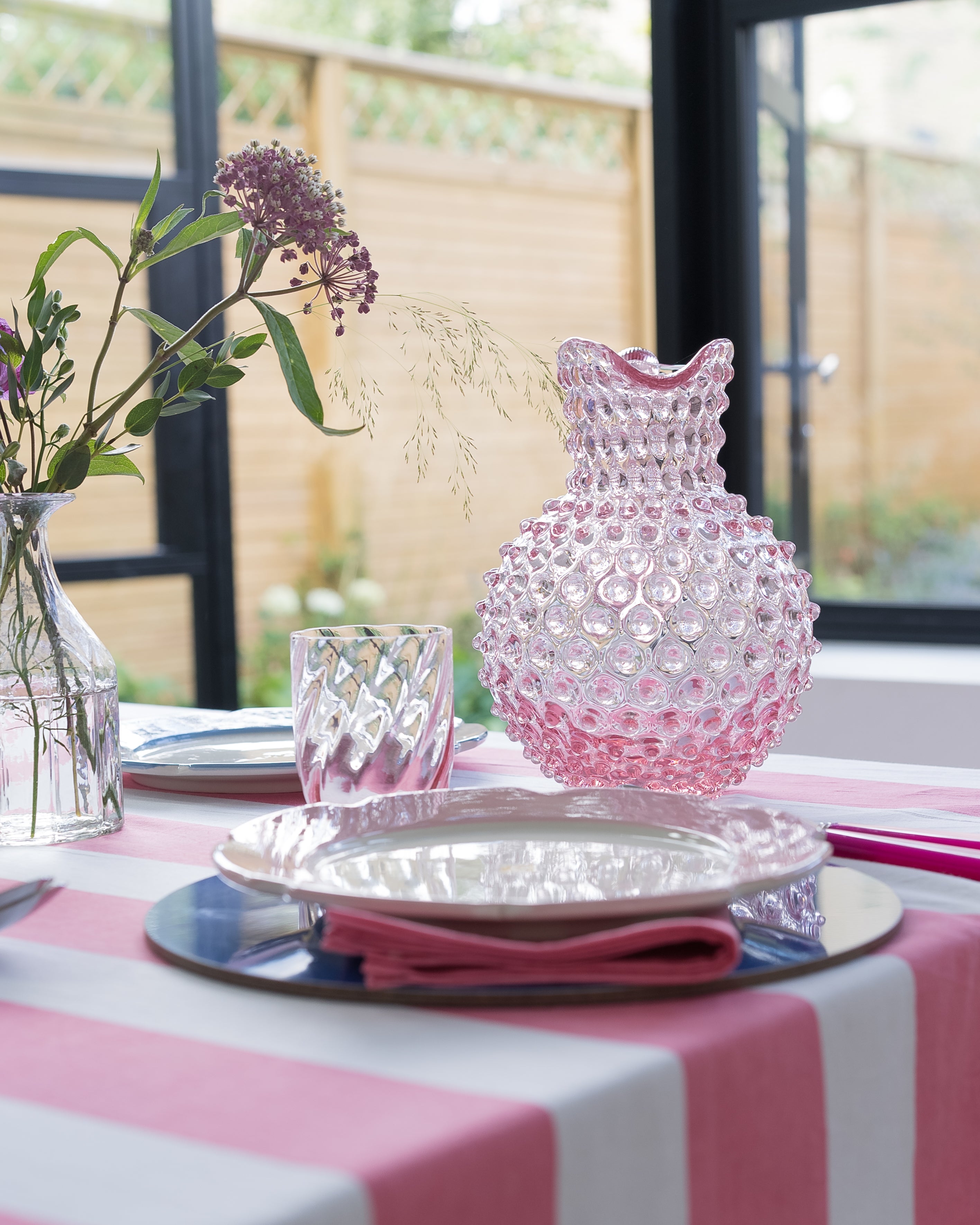 Hobnail Jug | Pink