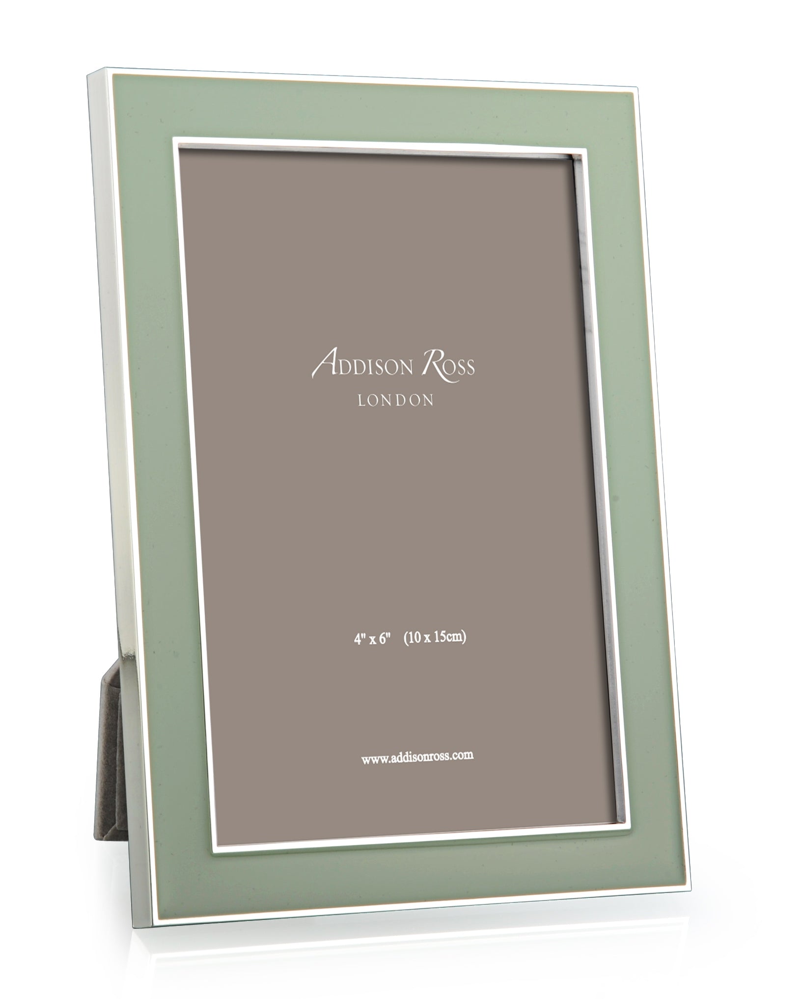 Photo Frame | Sage Green Enamel & Silver