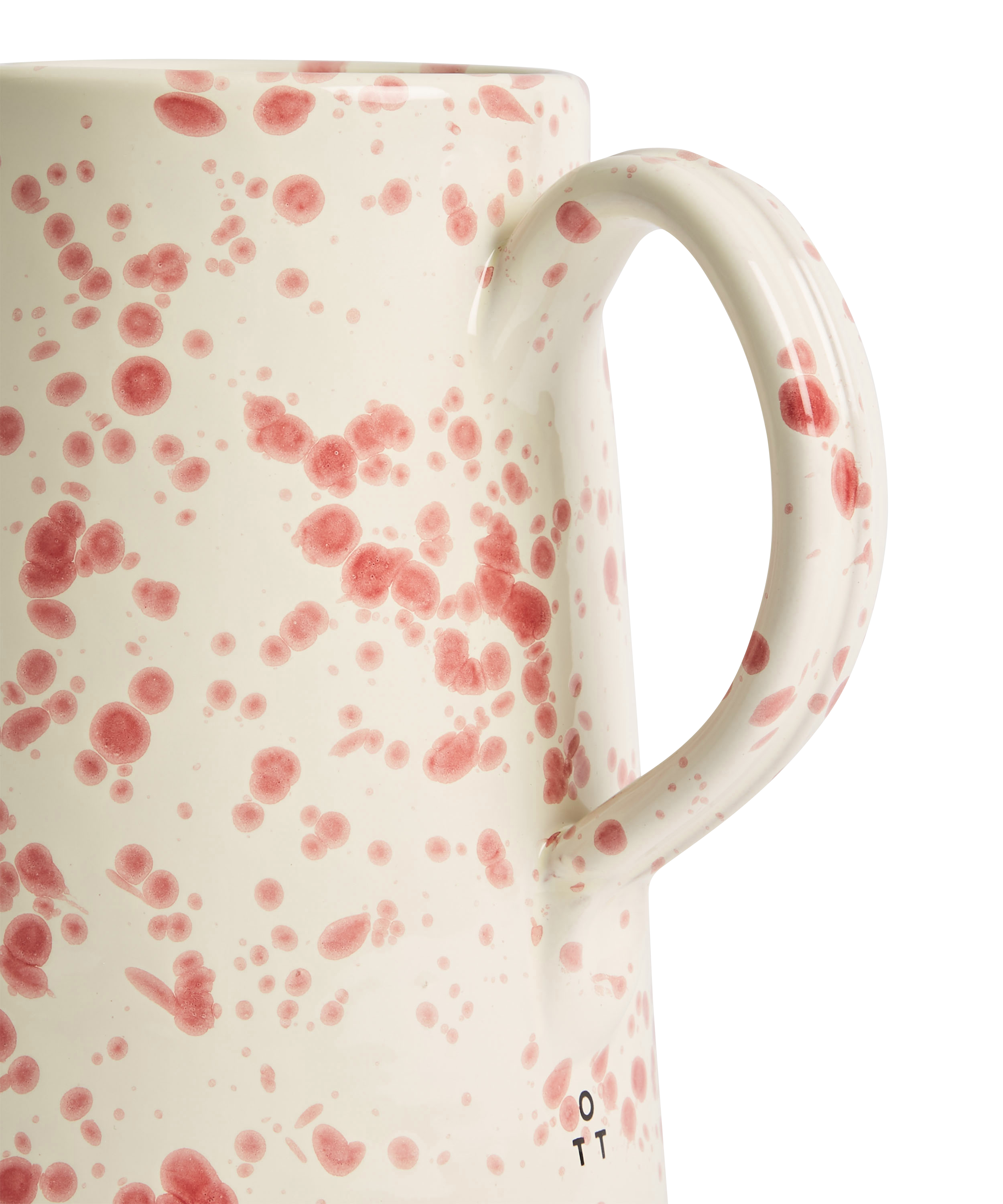 Hot Pottery jug in cranberry