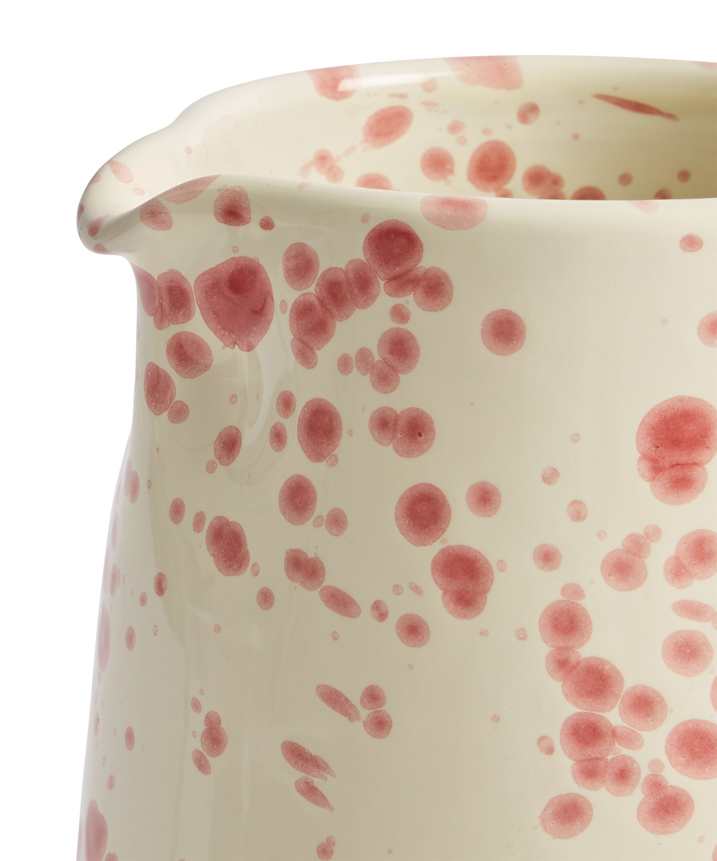 Hot Pottery jug in cranberry