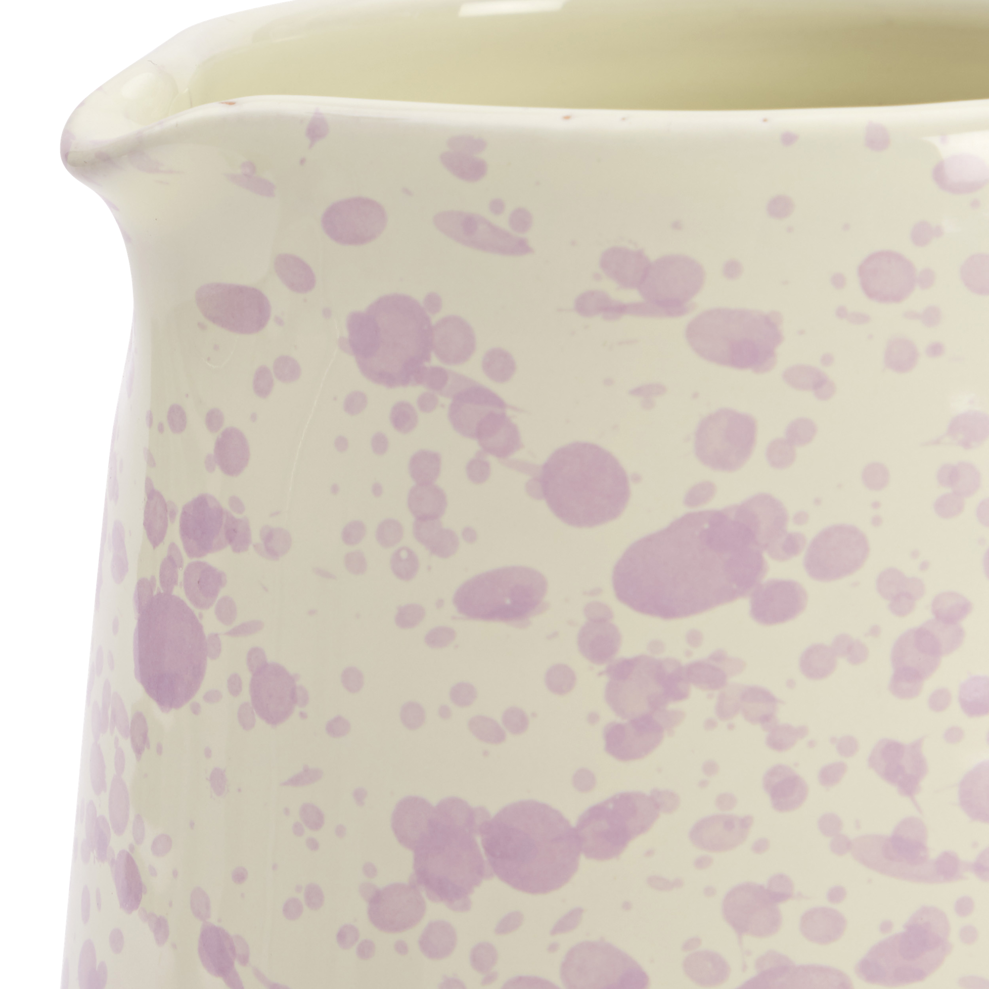 Hot pottery jug in lilac