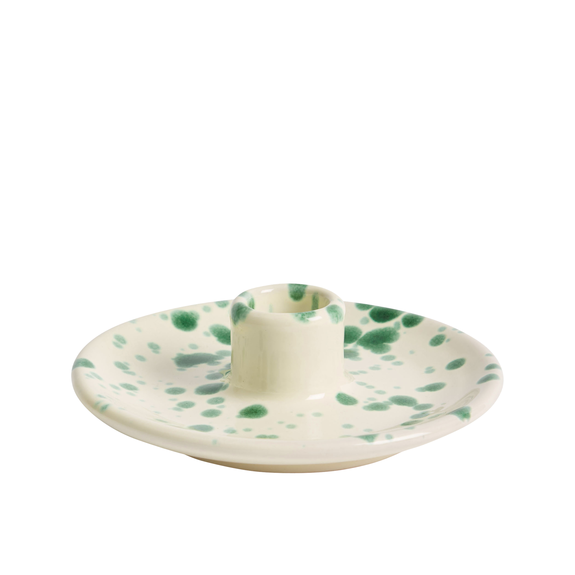 Hot Pottery candle holder in pistachio
