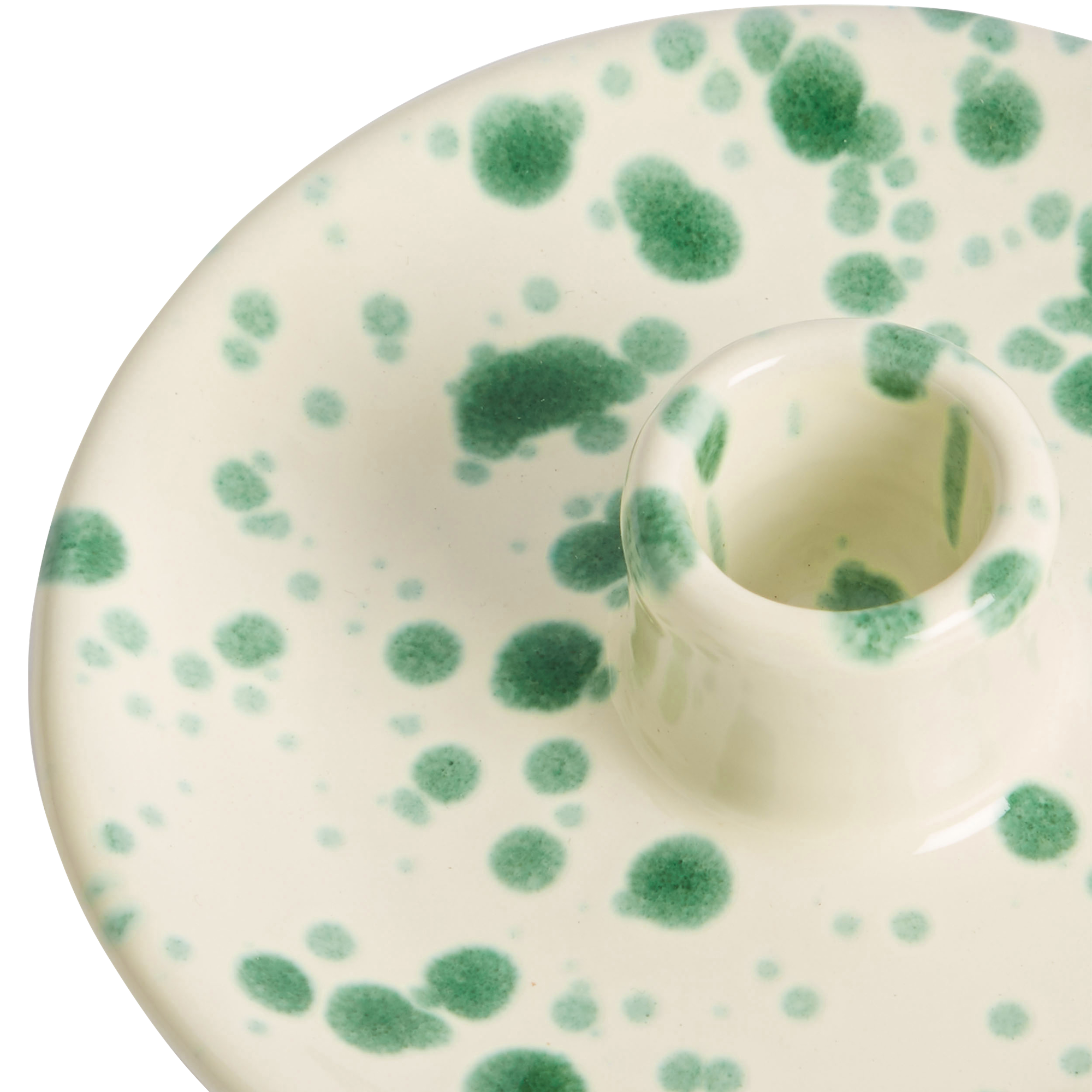 Hot Pottery Candle Holder in Pistachio green