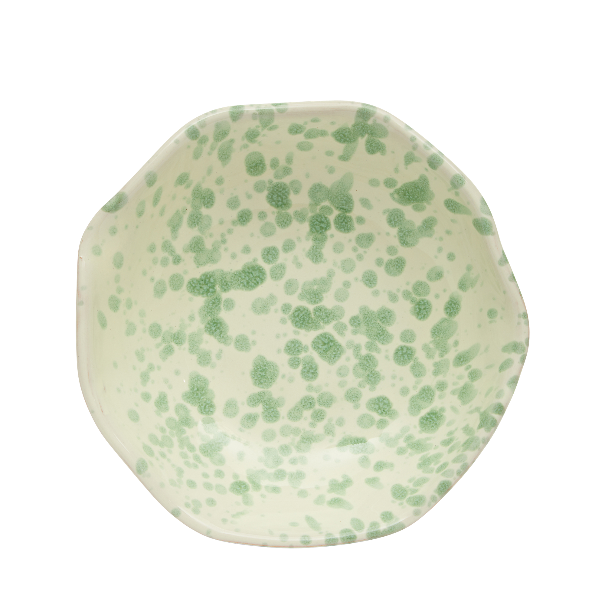 Hot Pottery Small shallow bowl in pistachio