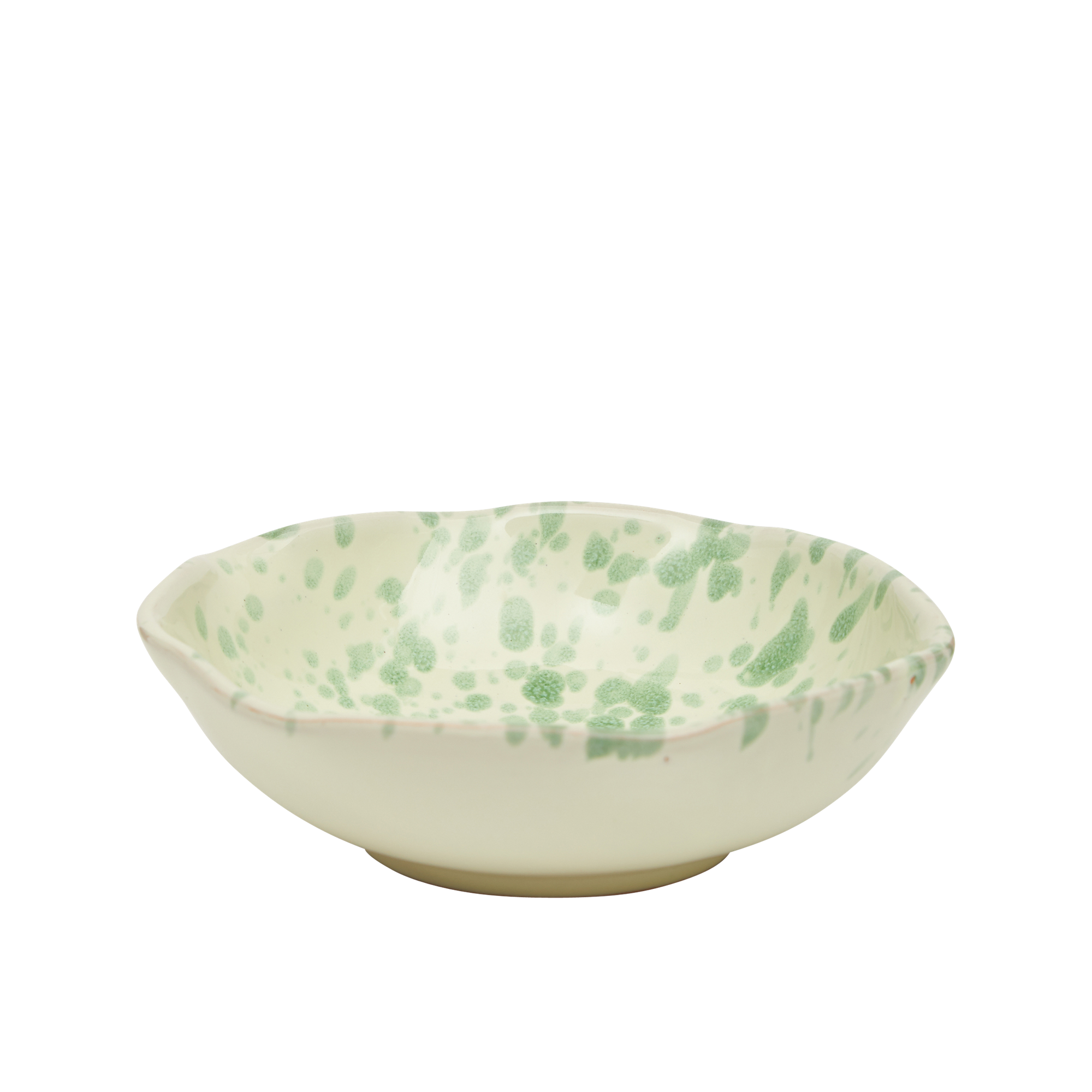 Hot Pottery Small shallow bowl in pistachio