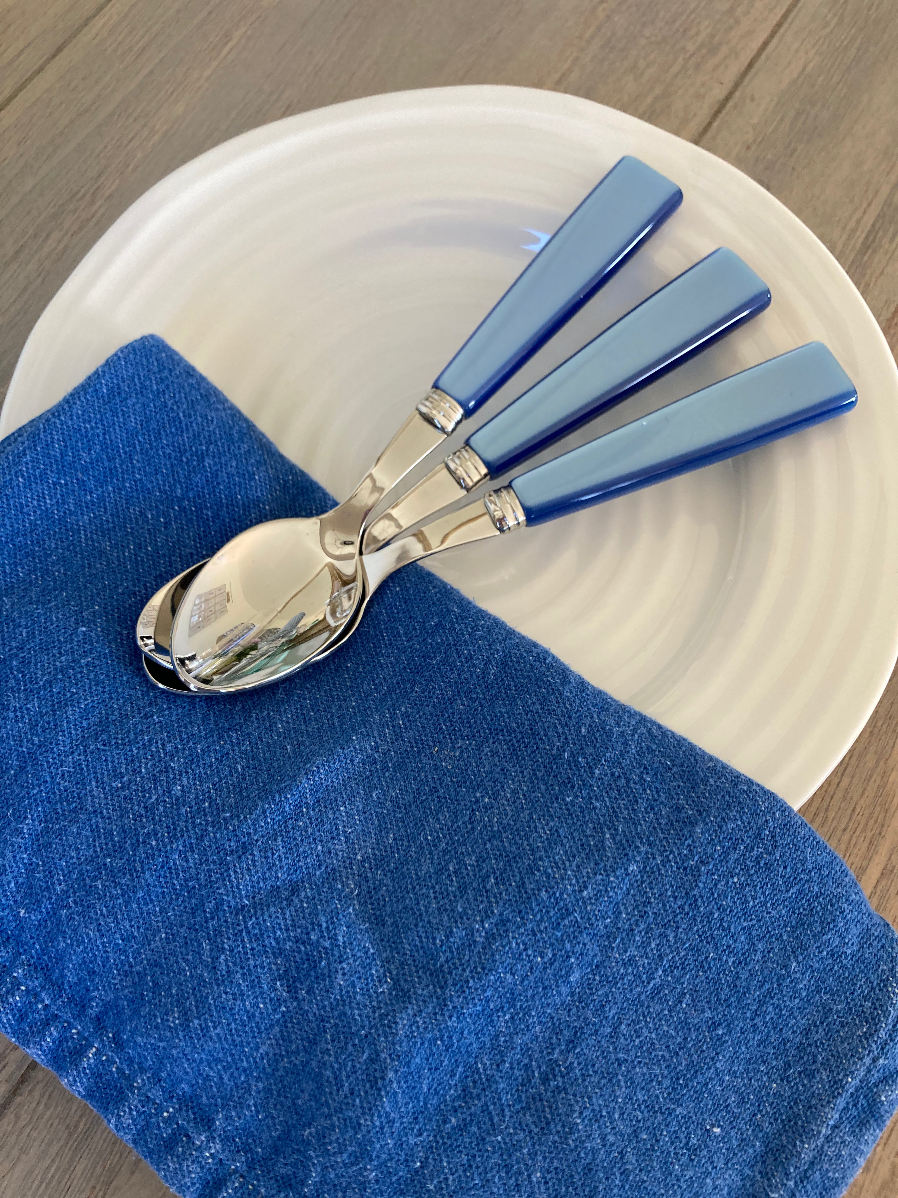 Sabre Icone light blue teaspoons