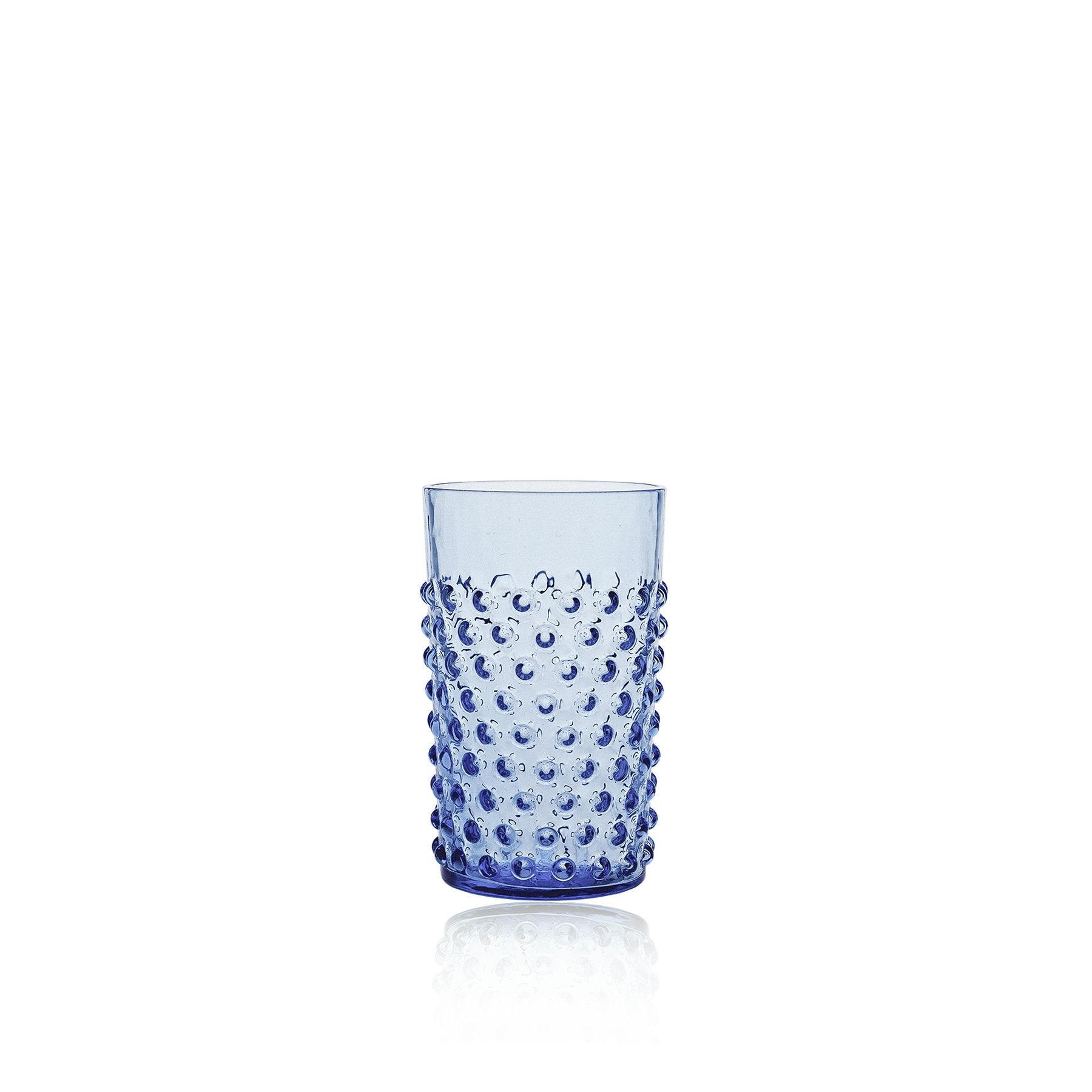 Hobnail crystal tumblers | light blue | osski