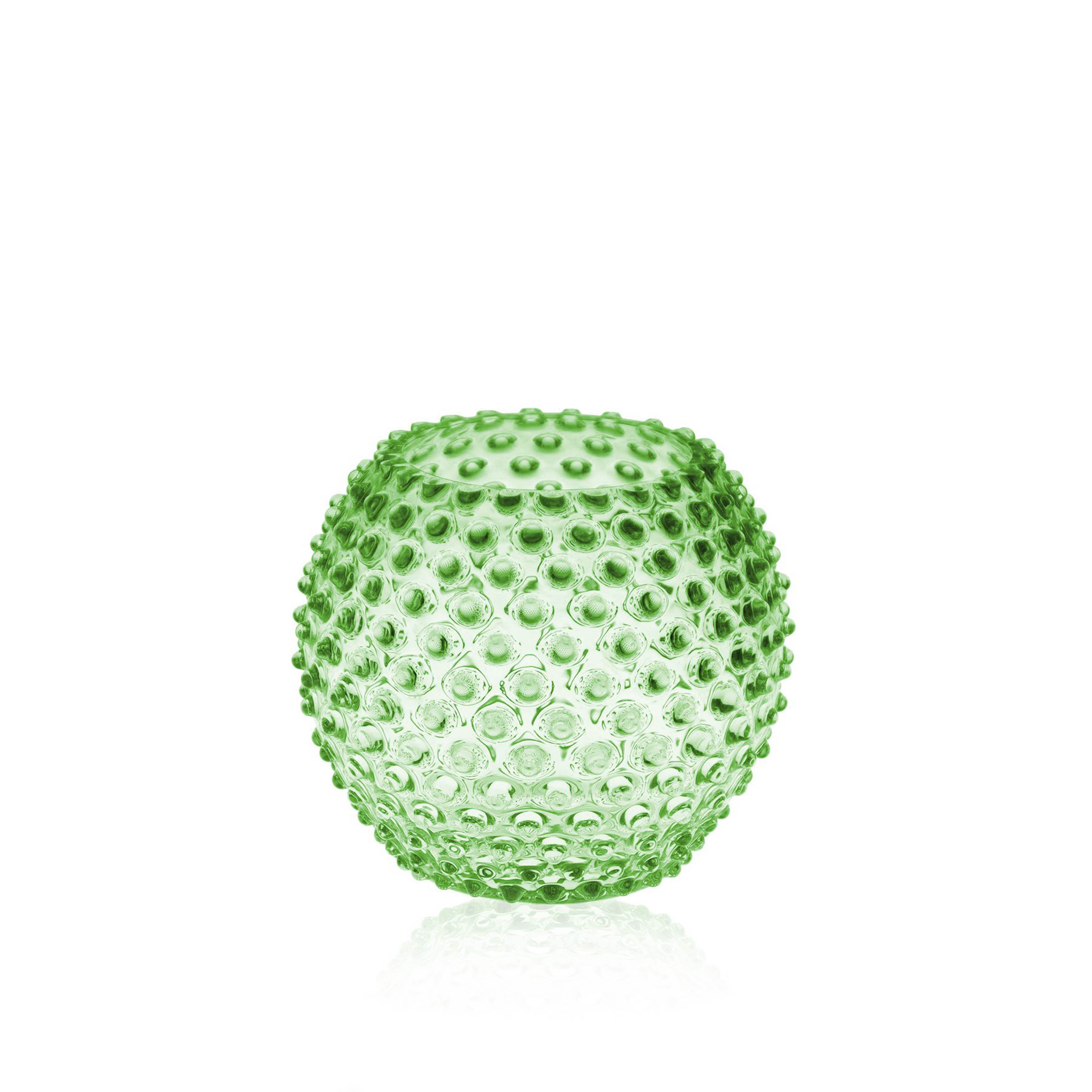 Hobnail Round Vase | Light Green