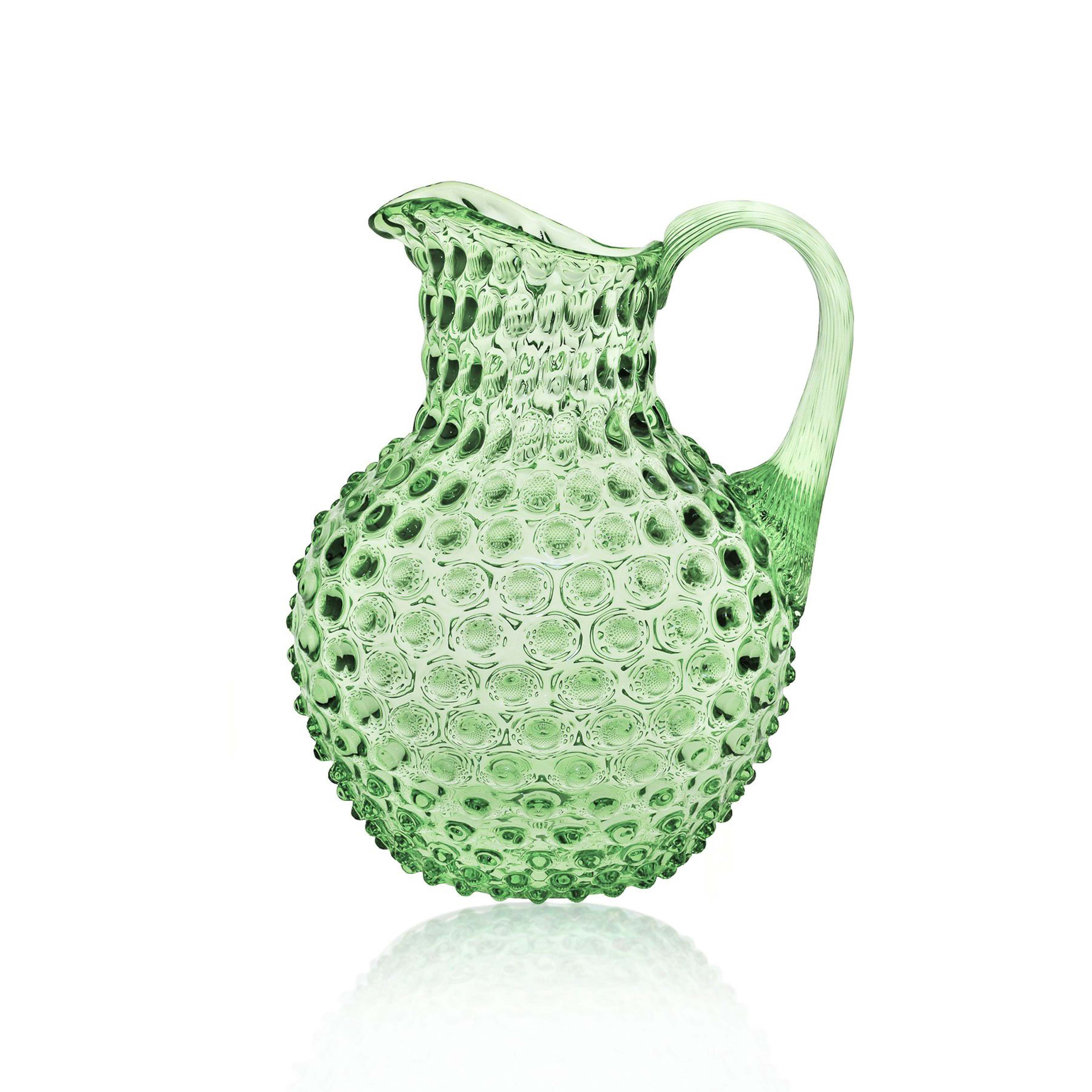 Hobnail Jug | Light Green