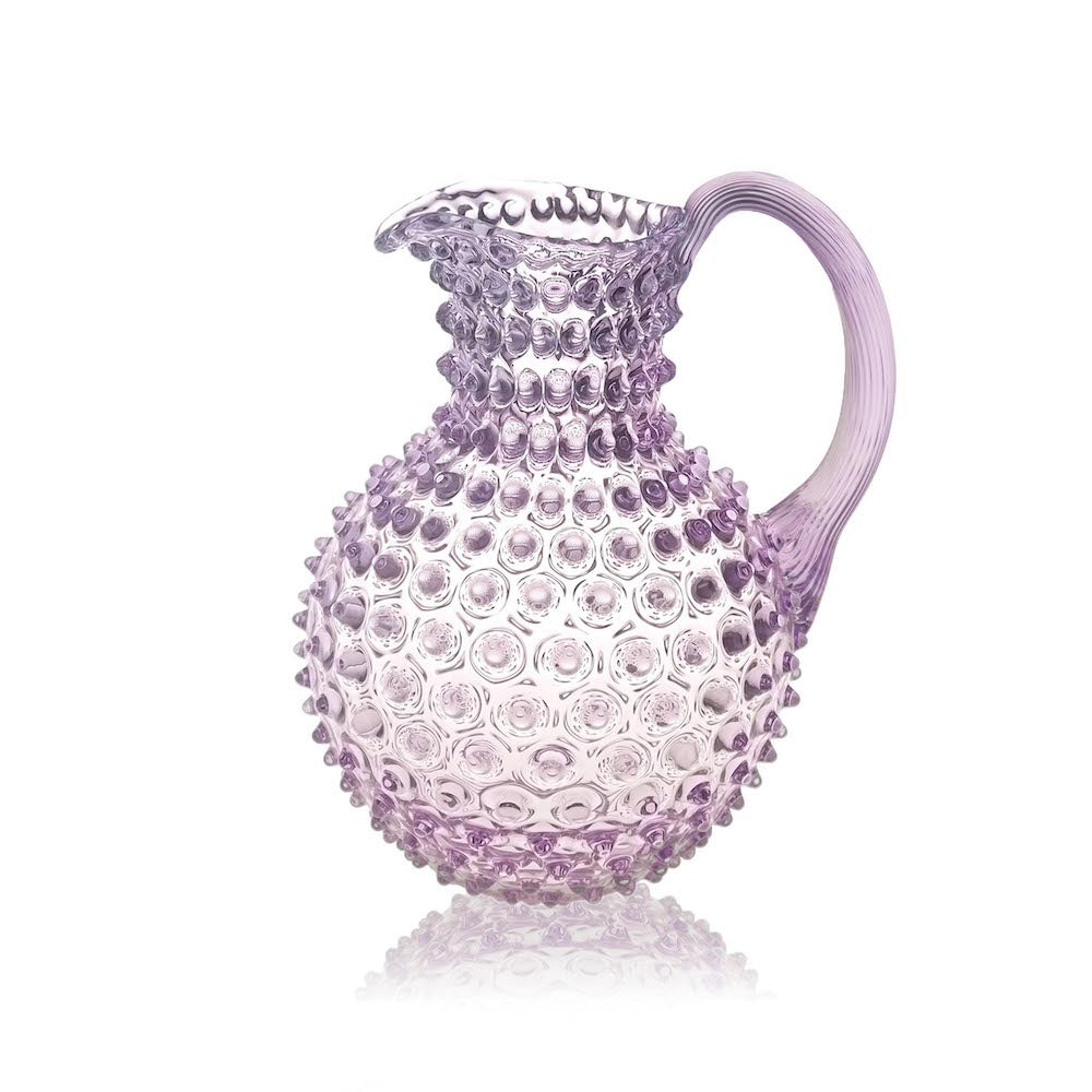 Crystal hobnail jug | lilac | osski