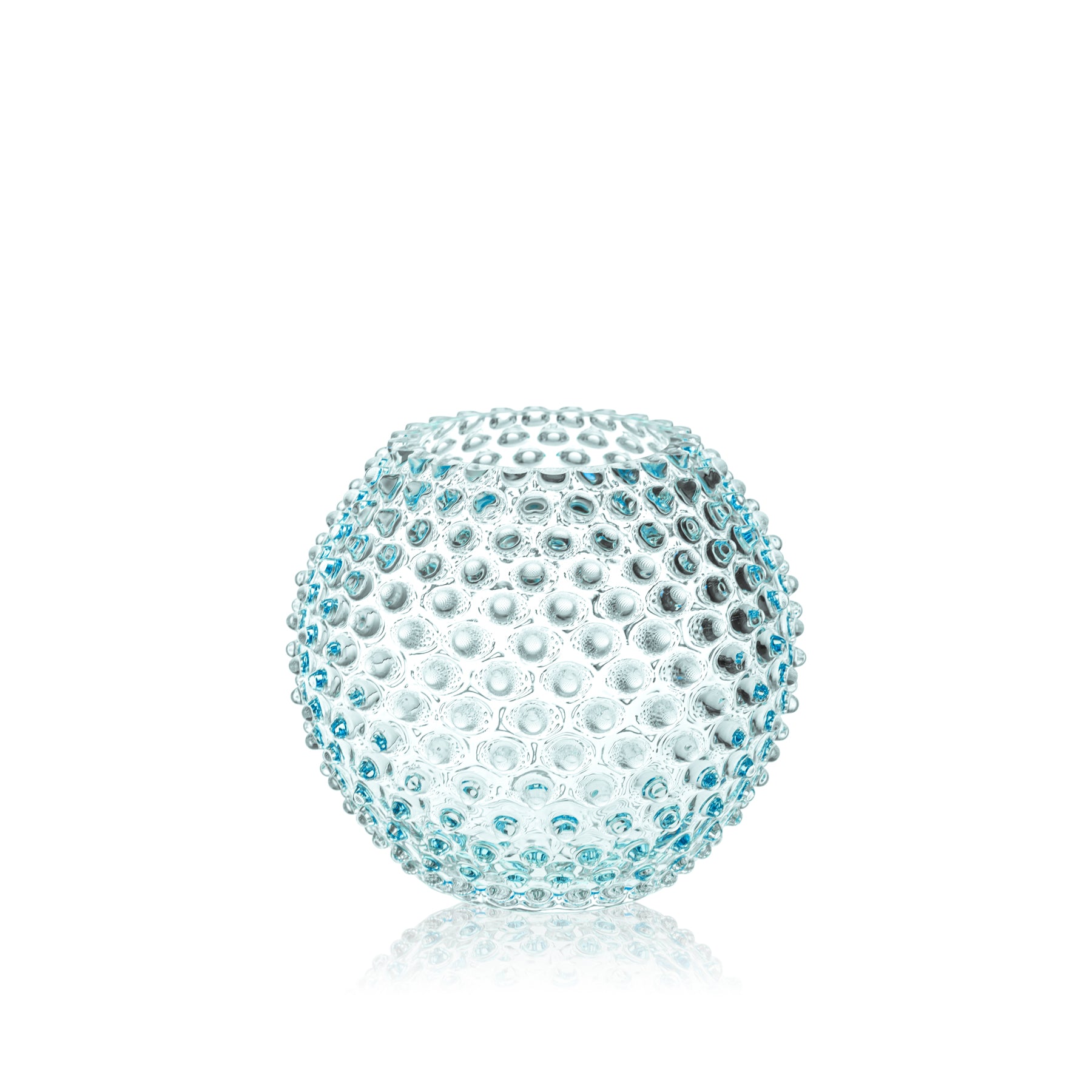 Underlay azure hobnail vase