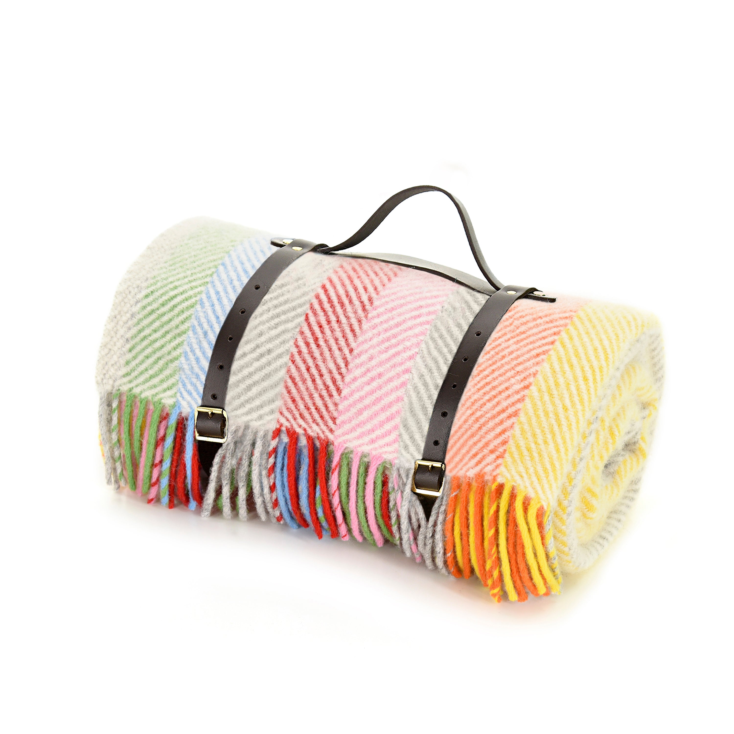 Rainbow waterproof picnic rug