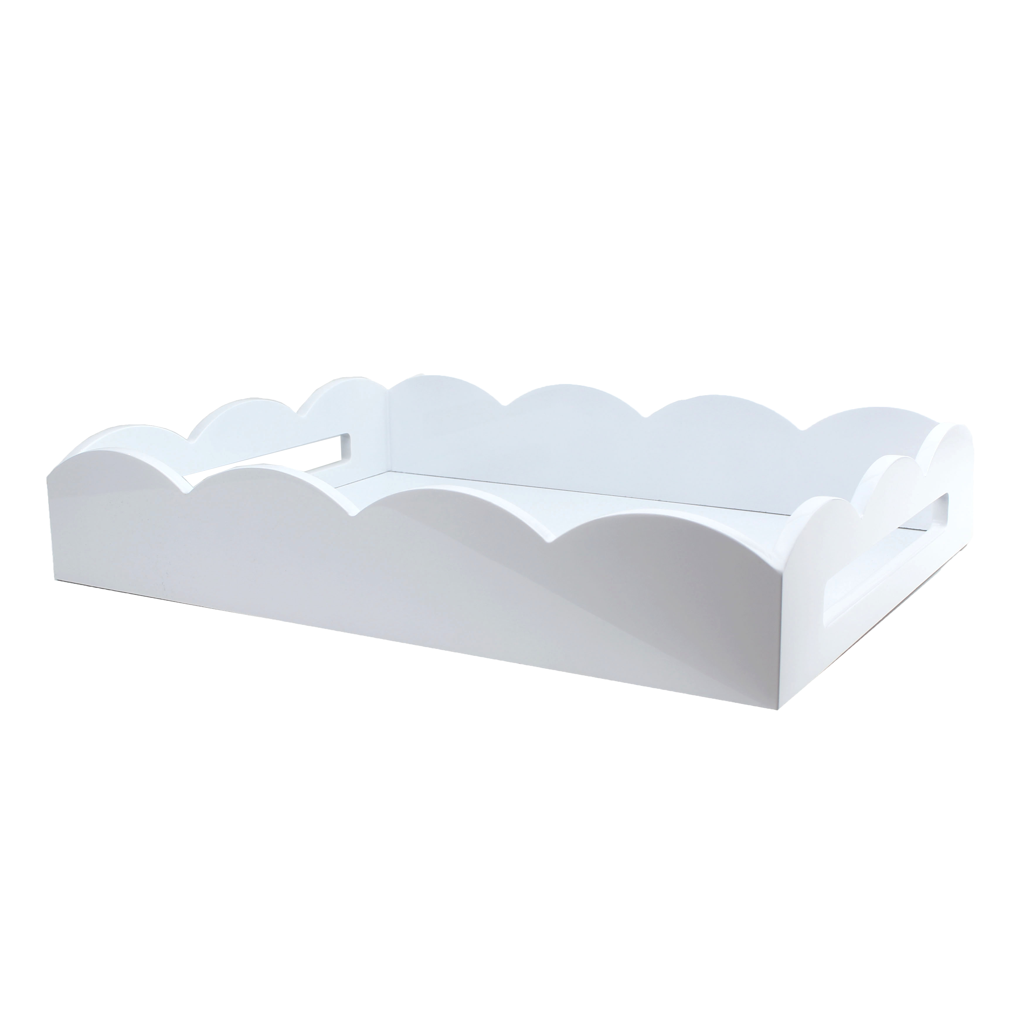 Scalloped tray | medium white | Osski