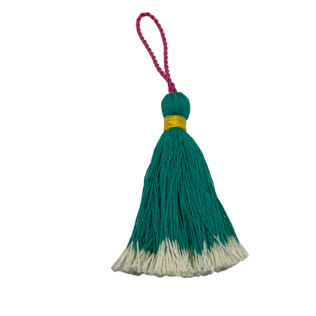 Key tassel | Emerald green | Jessica light