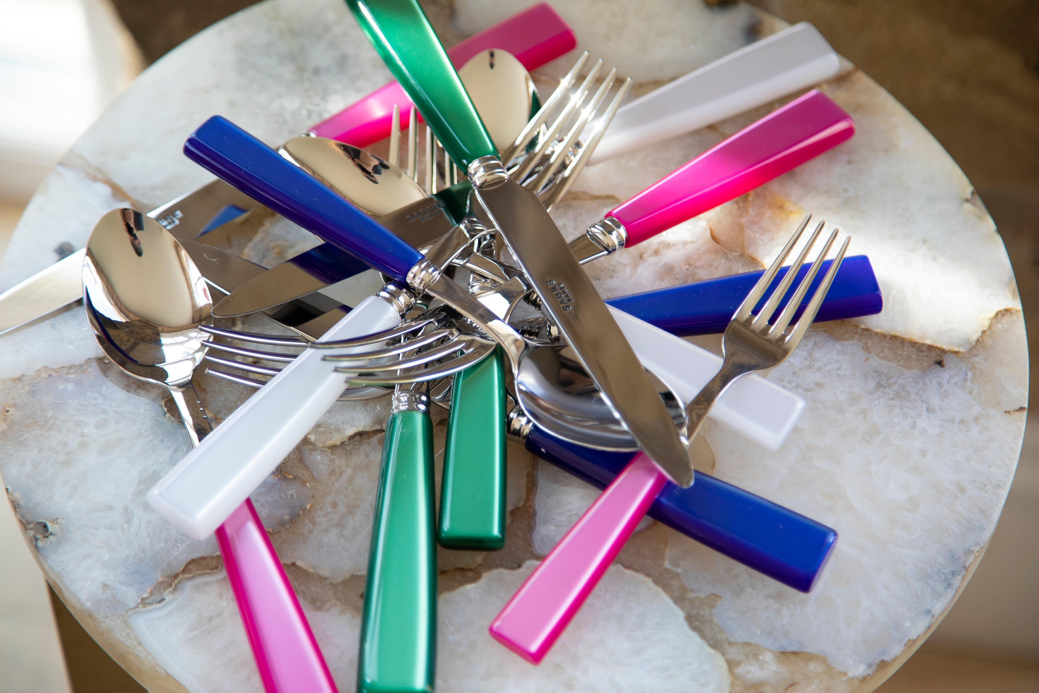 Colourful cutlery