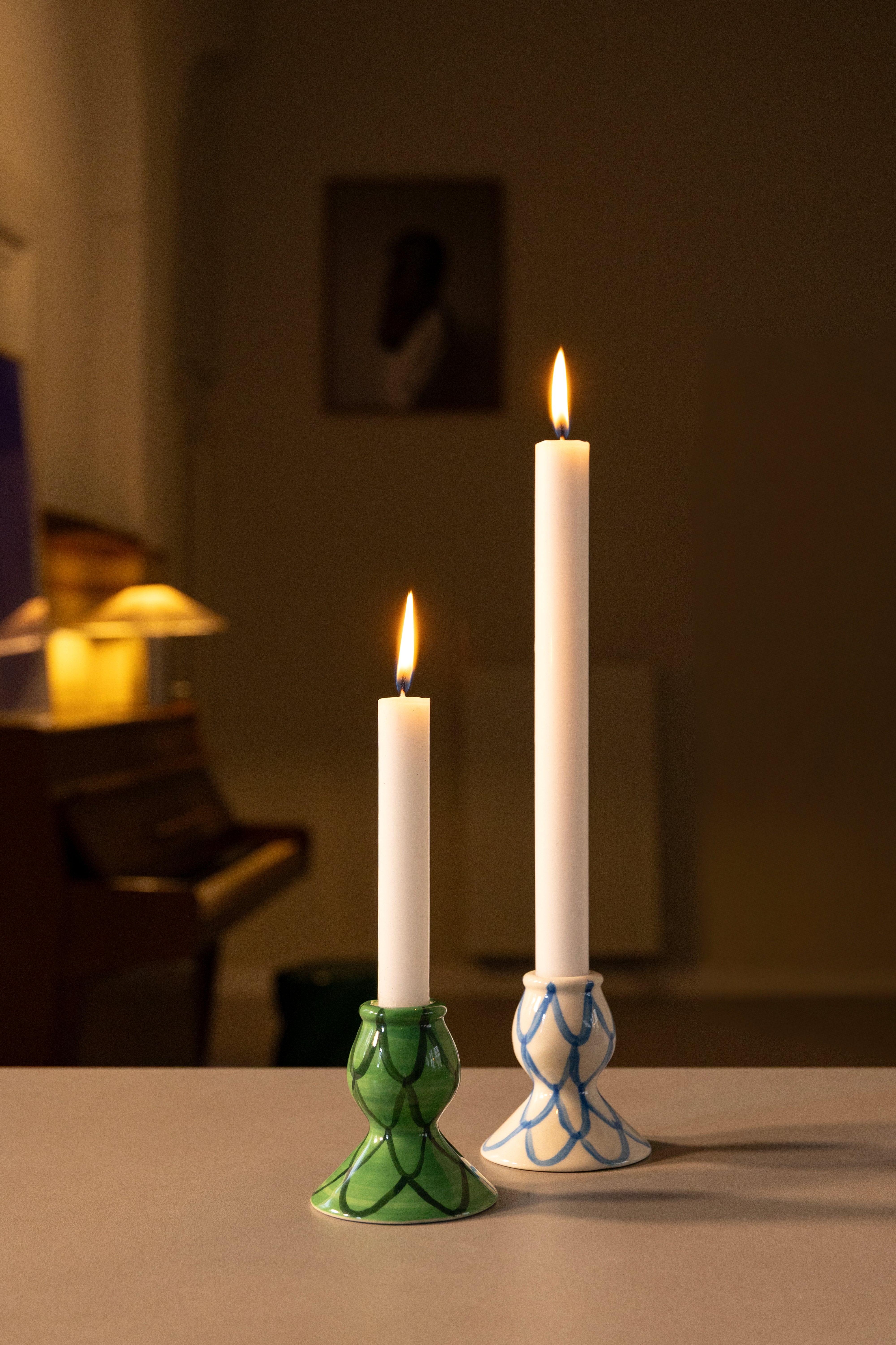 Candle holder sirène | Blue