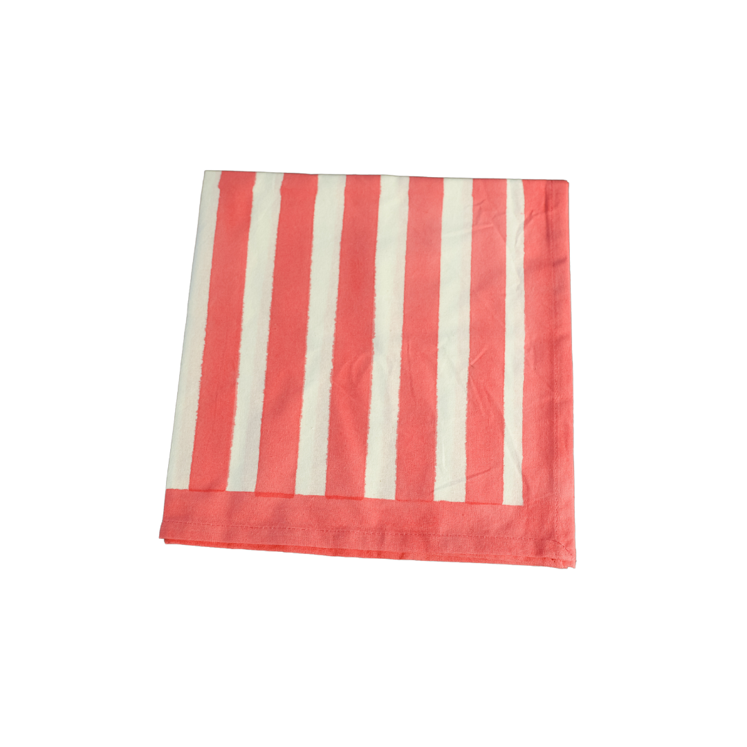 Seconds | Striped Candy Pink Napkins | Sold as a set of 4
