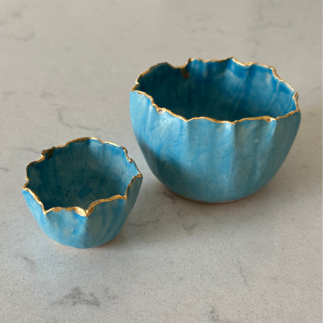 Pinch pot | Turquoise | Matt finish
