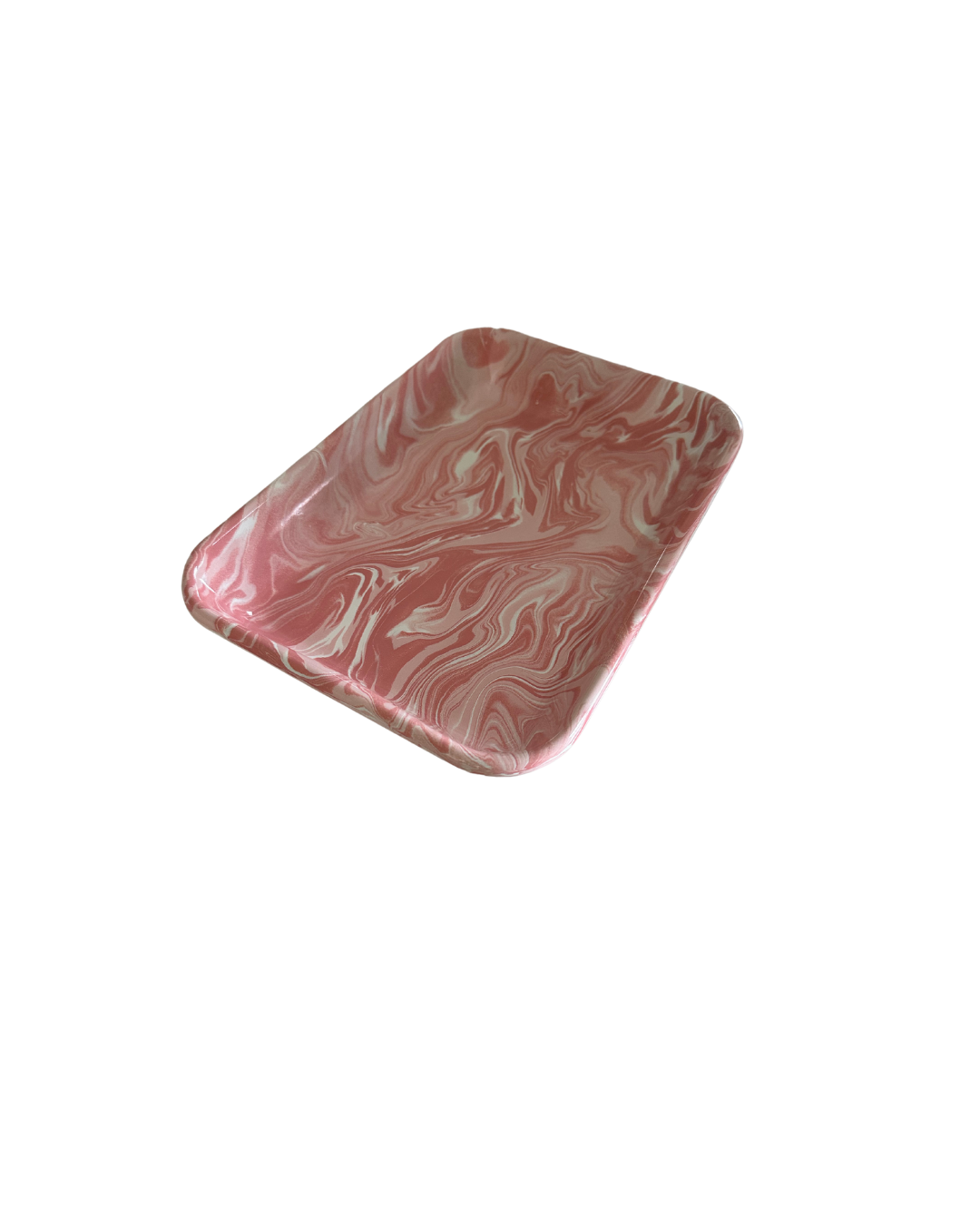 Pink small rectangular baking dish