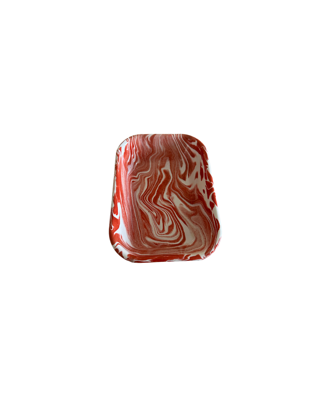 Mini enamel rectangular serving dish